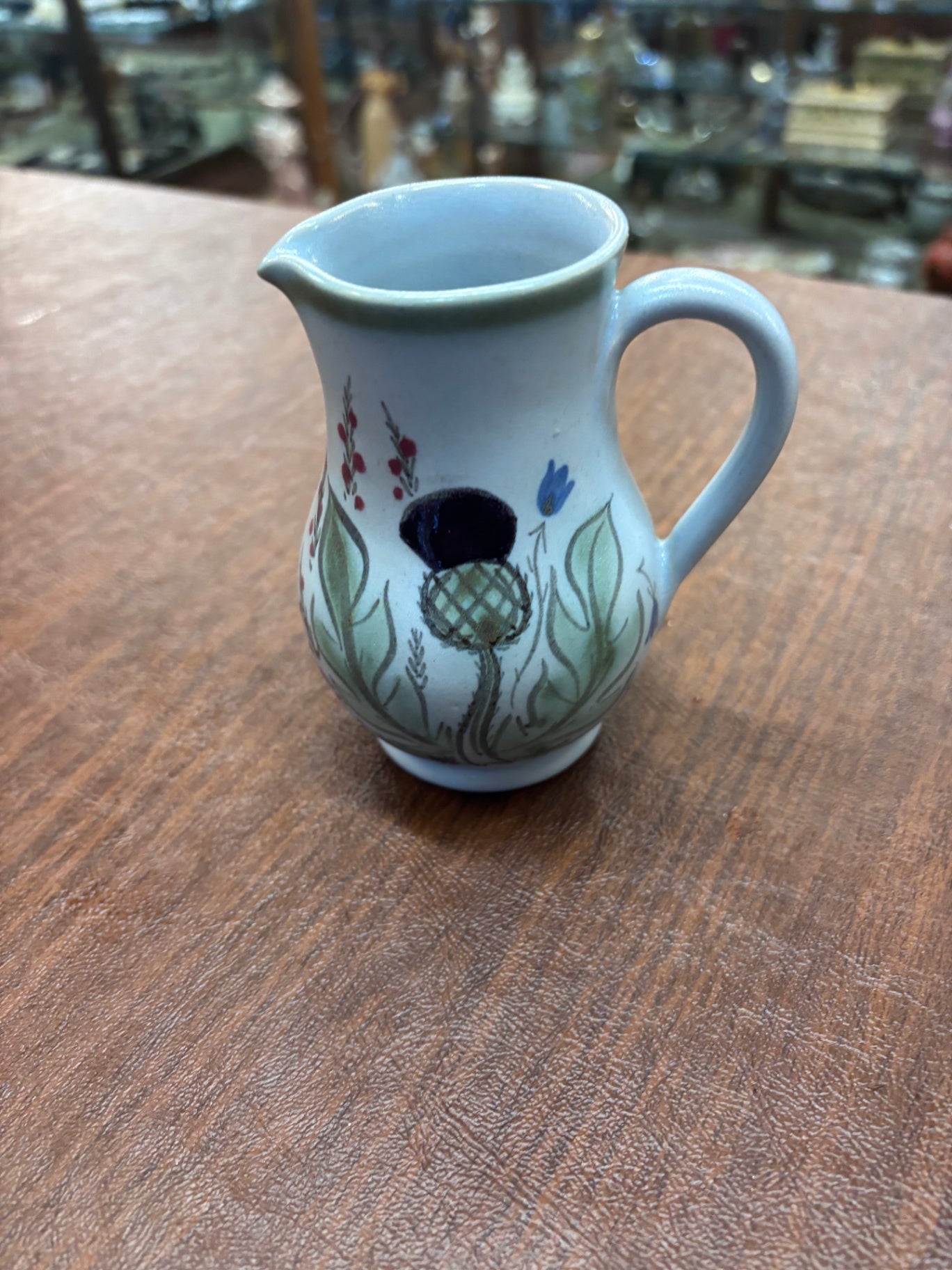Buchan Pottery "Thistleware" creamer