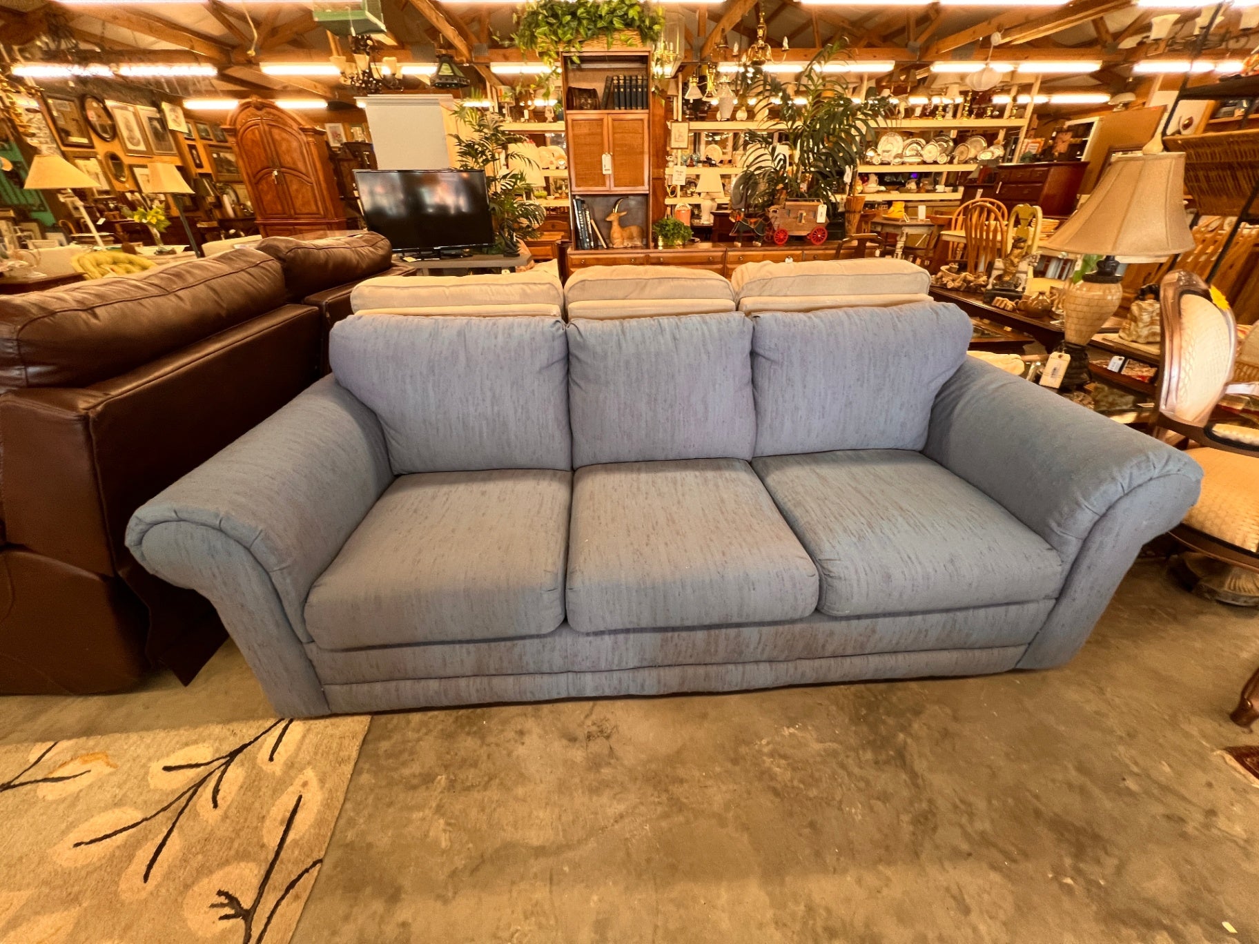 Rowe Blue Sleeper Sofa