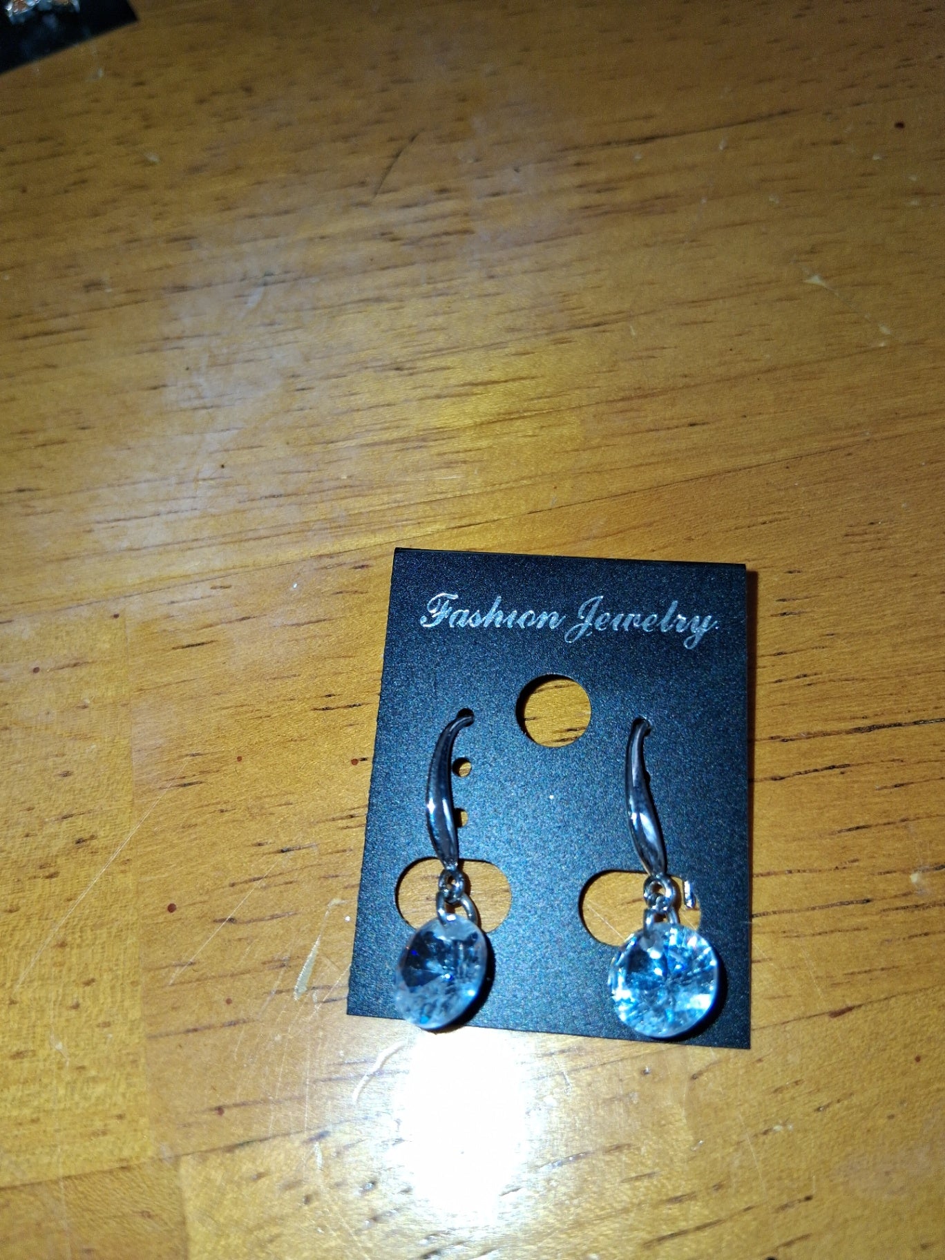 Earrings clear crystal dsc