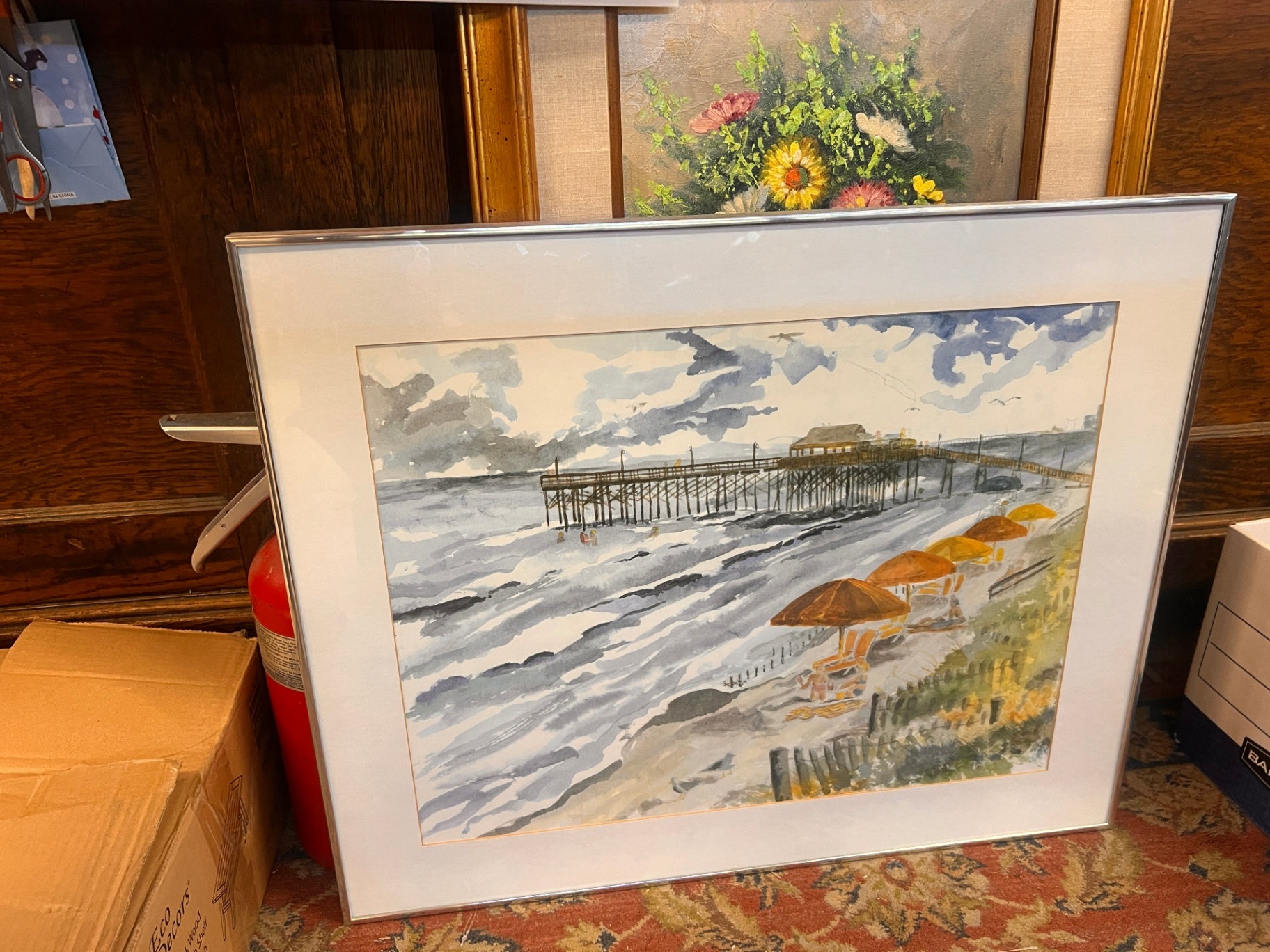 Pier Water Color Print