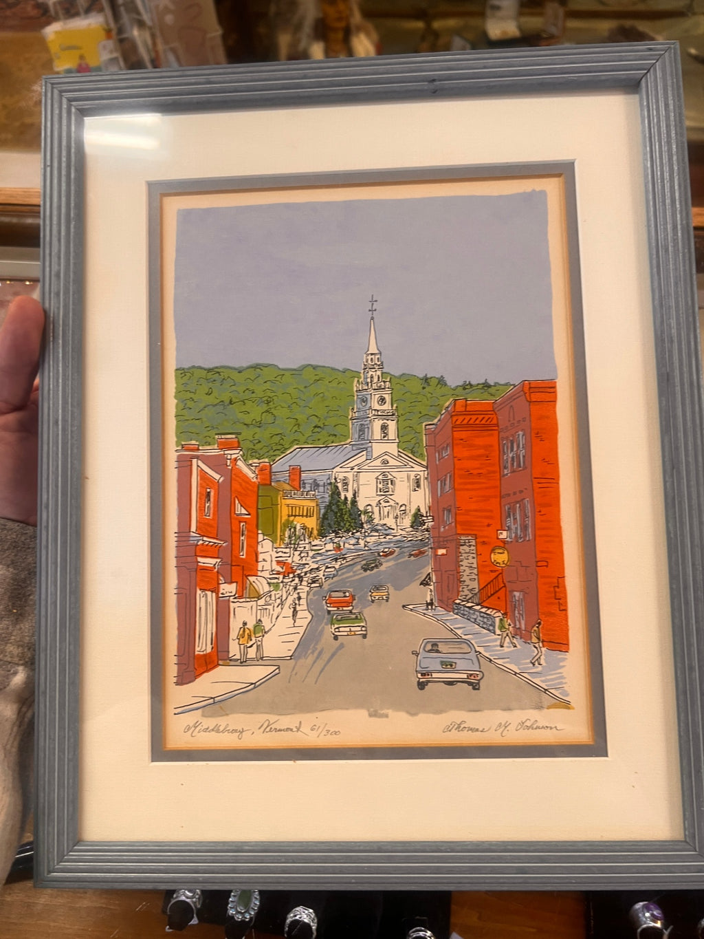 Thomas Johnson 61/300 Print Middlebury Vermont