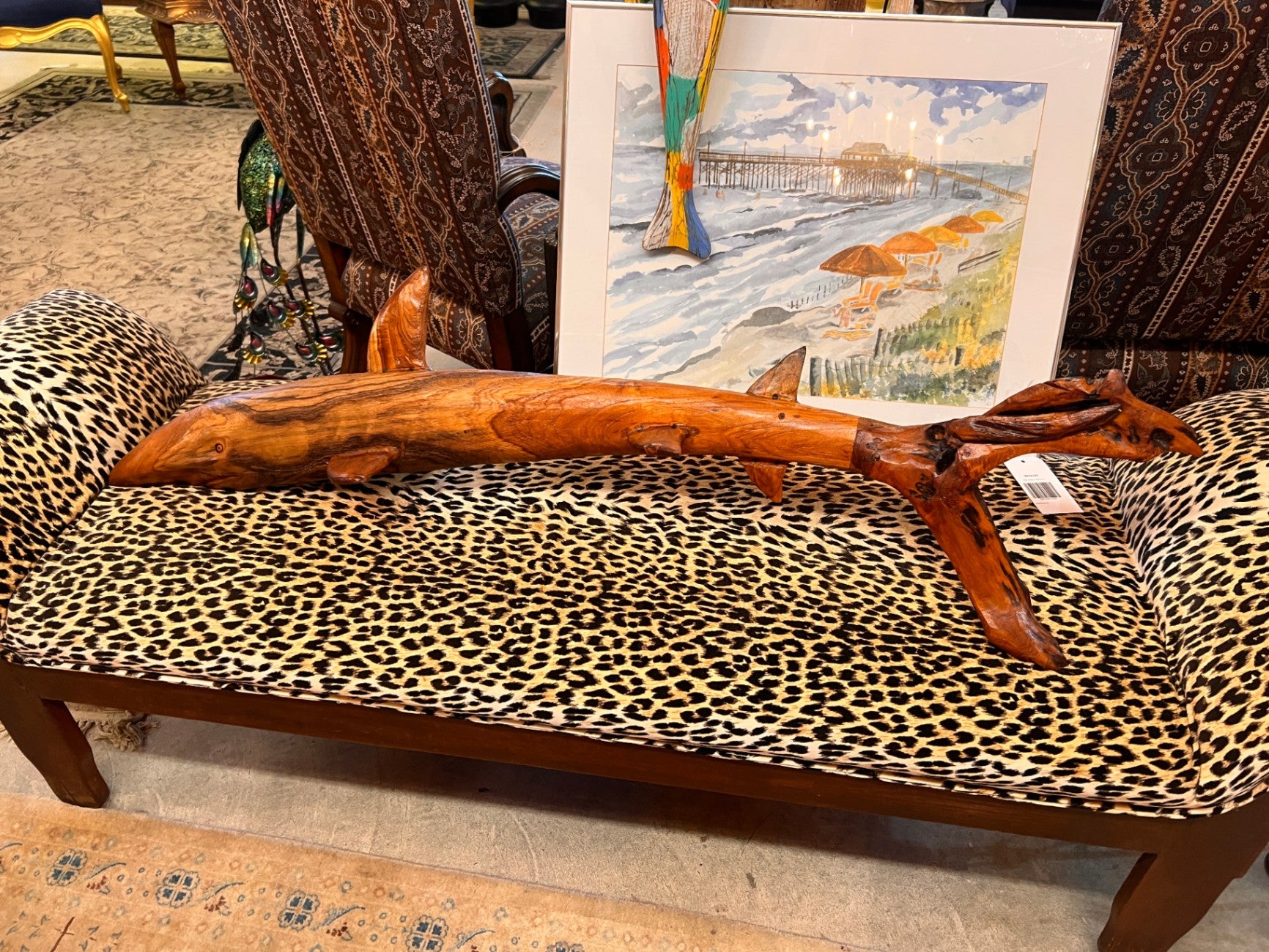 4 Foot Long Teak Shark