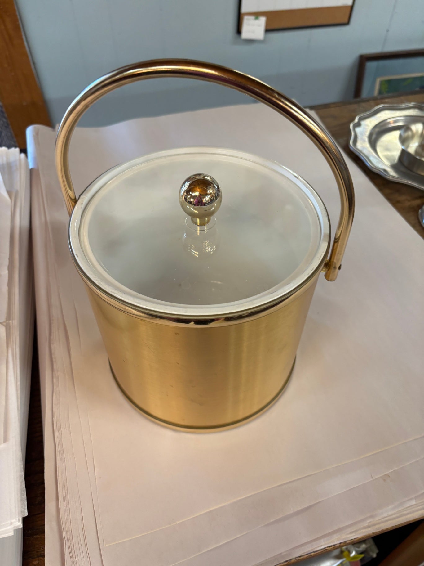 Brushed Gold 5 qt. Ice Bucket
