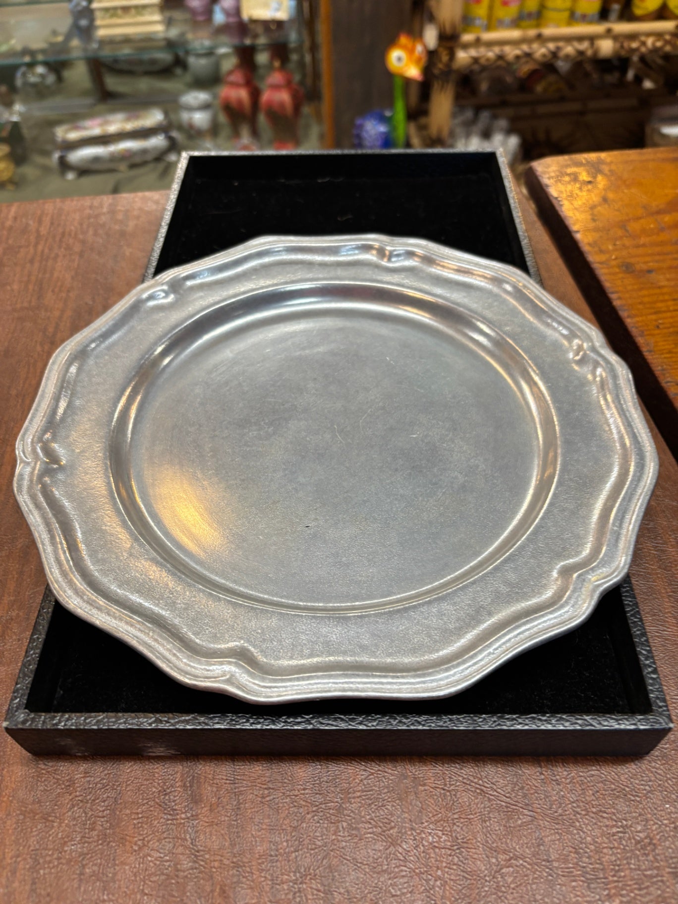  10 1/2” Pewter Dinner Plate