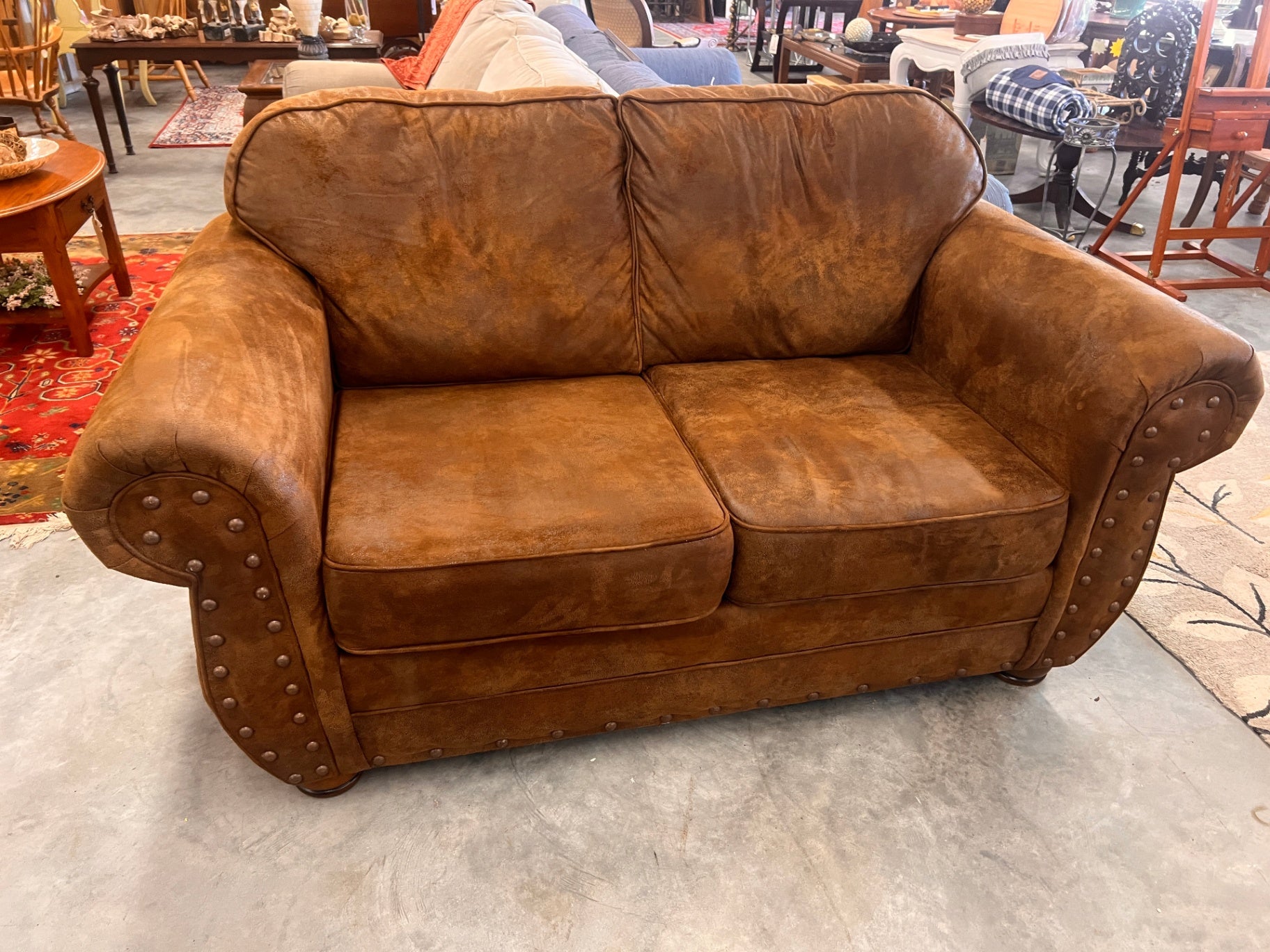 Brown Love Seat