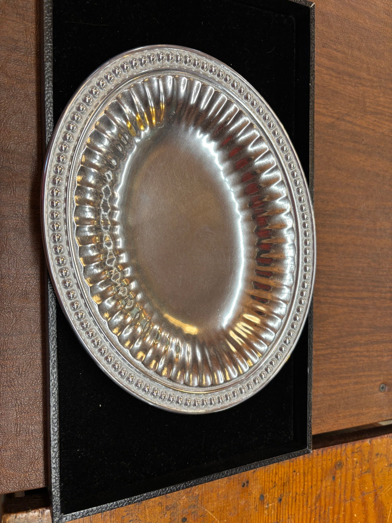 Pewter Oval Dish