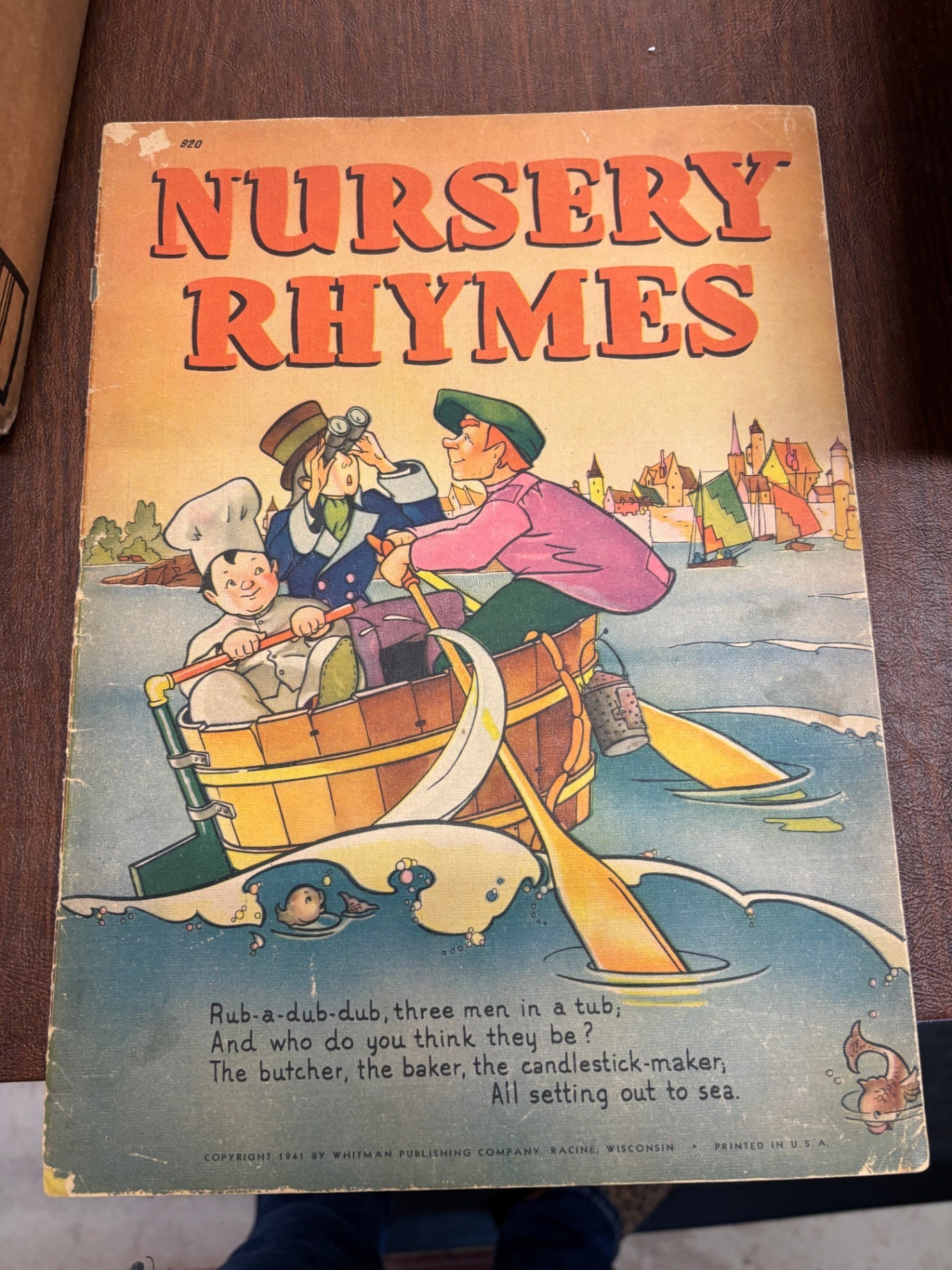 1941 Nursery Rhymes #820 softcover book by Whitman Publishing