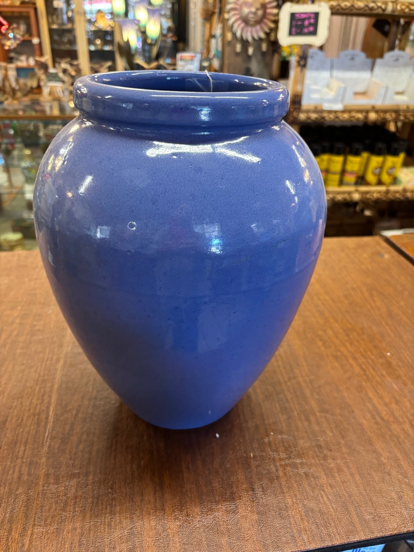 Cornflower Blue Vase 12"