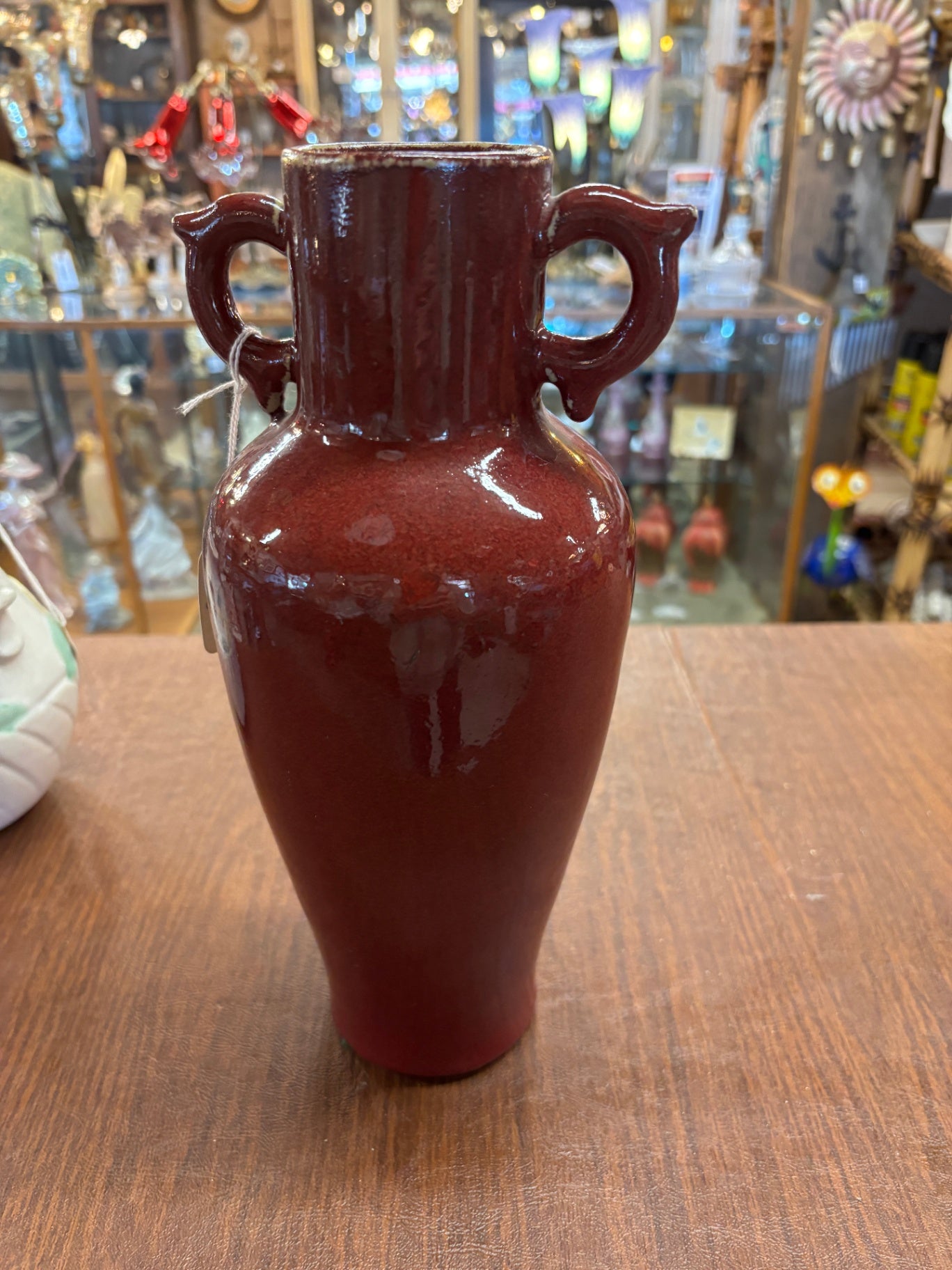 Vintage Oxblood Vase 12"