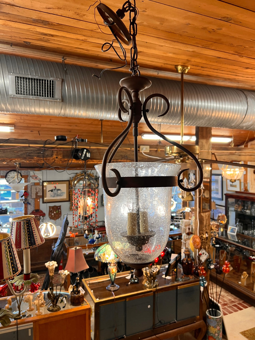 Urn Shaped Hanging Chandelier