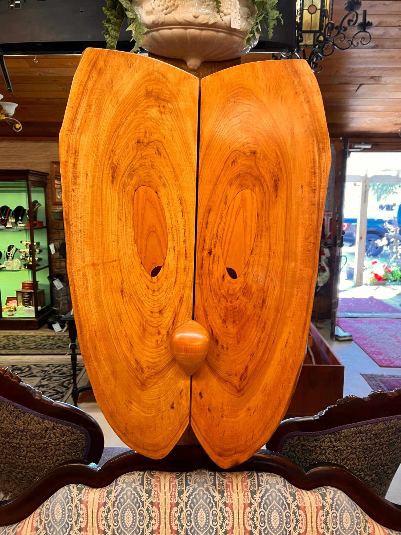 Live Edge Wooden Cabinet