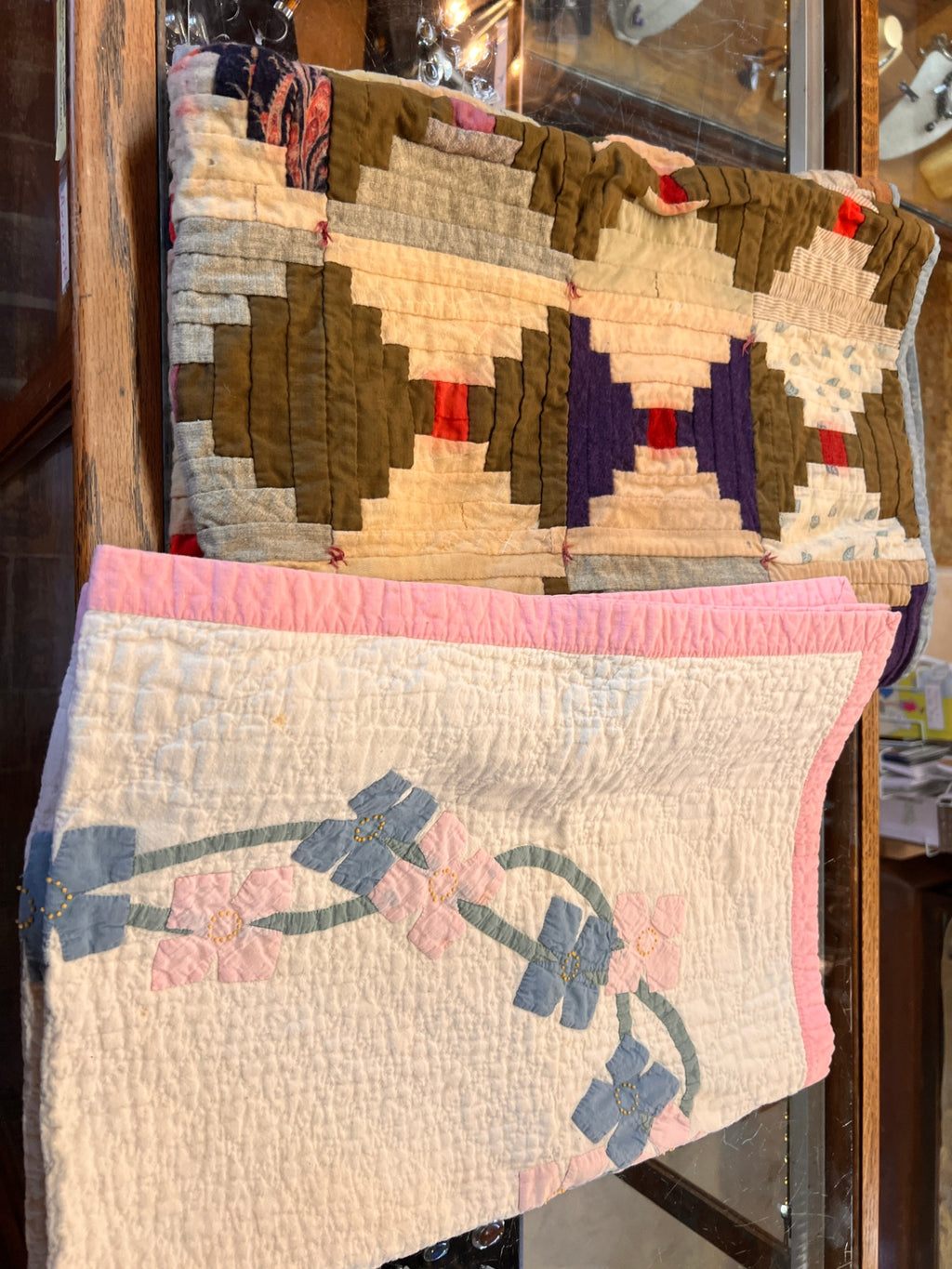 Two Quilts Worn See Pictures