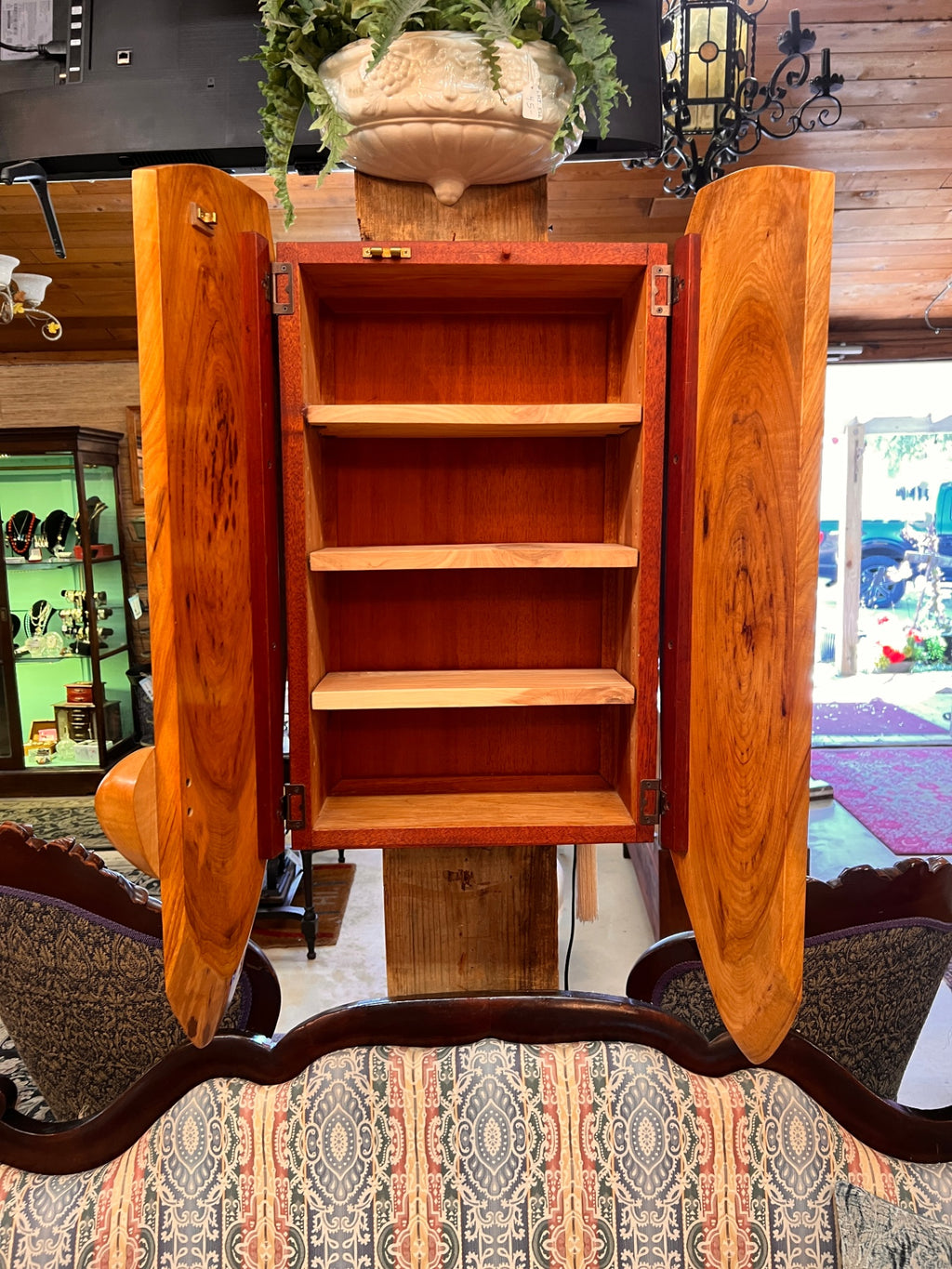 Live Edge Wooden Cabinet