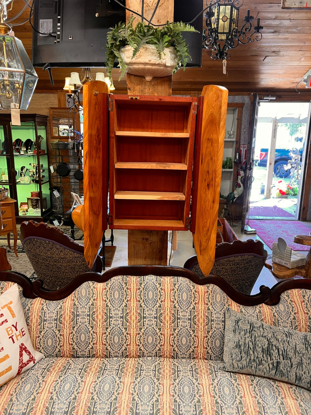 Live Edge Wooden Cabinet