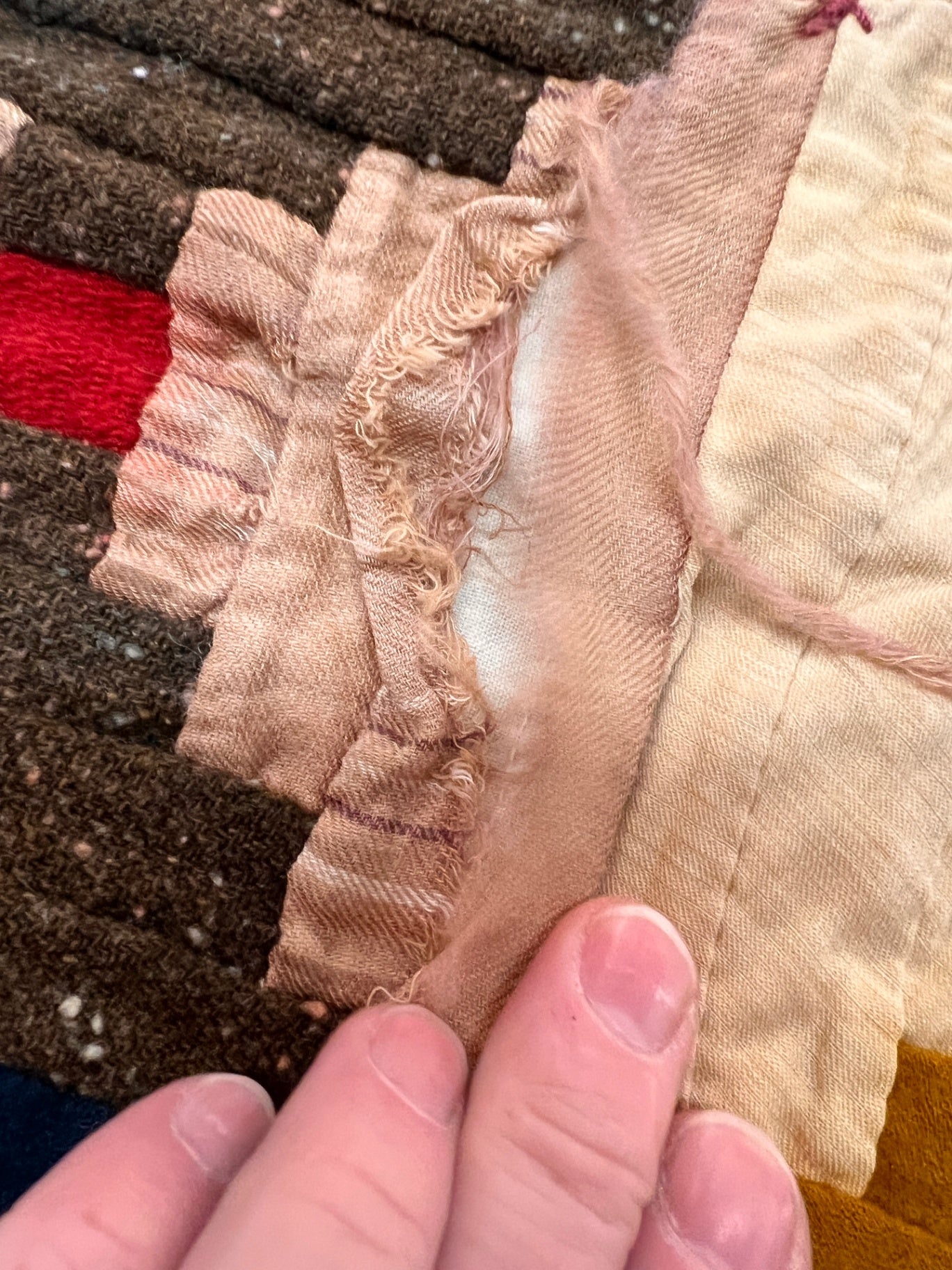 Two Quilts Worn See Pictures