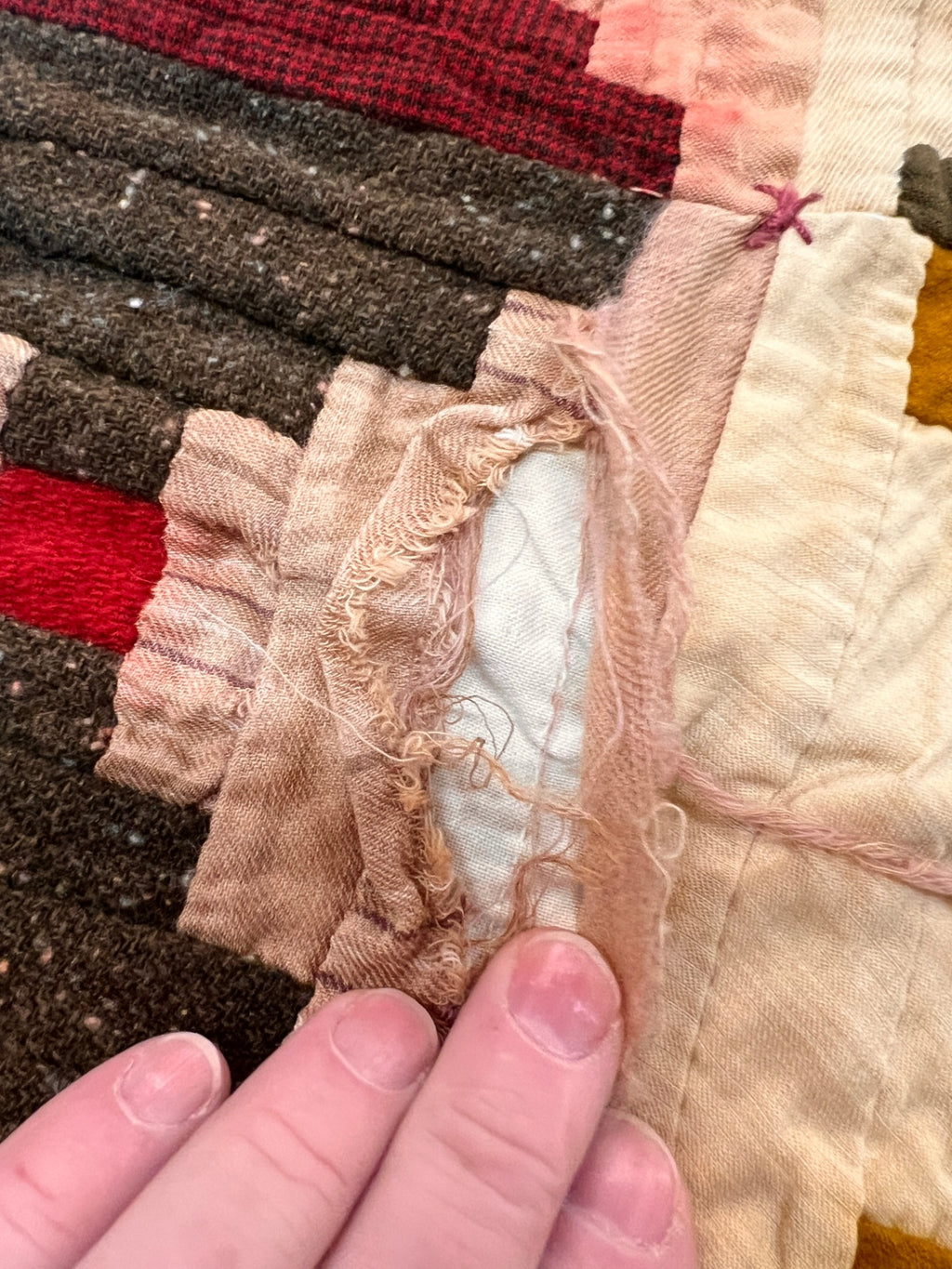 Two Quilts Worn See Pictures