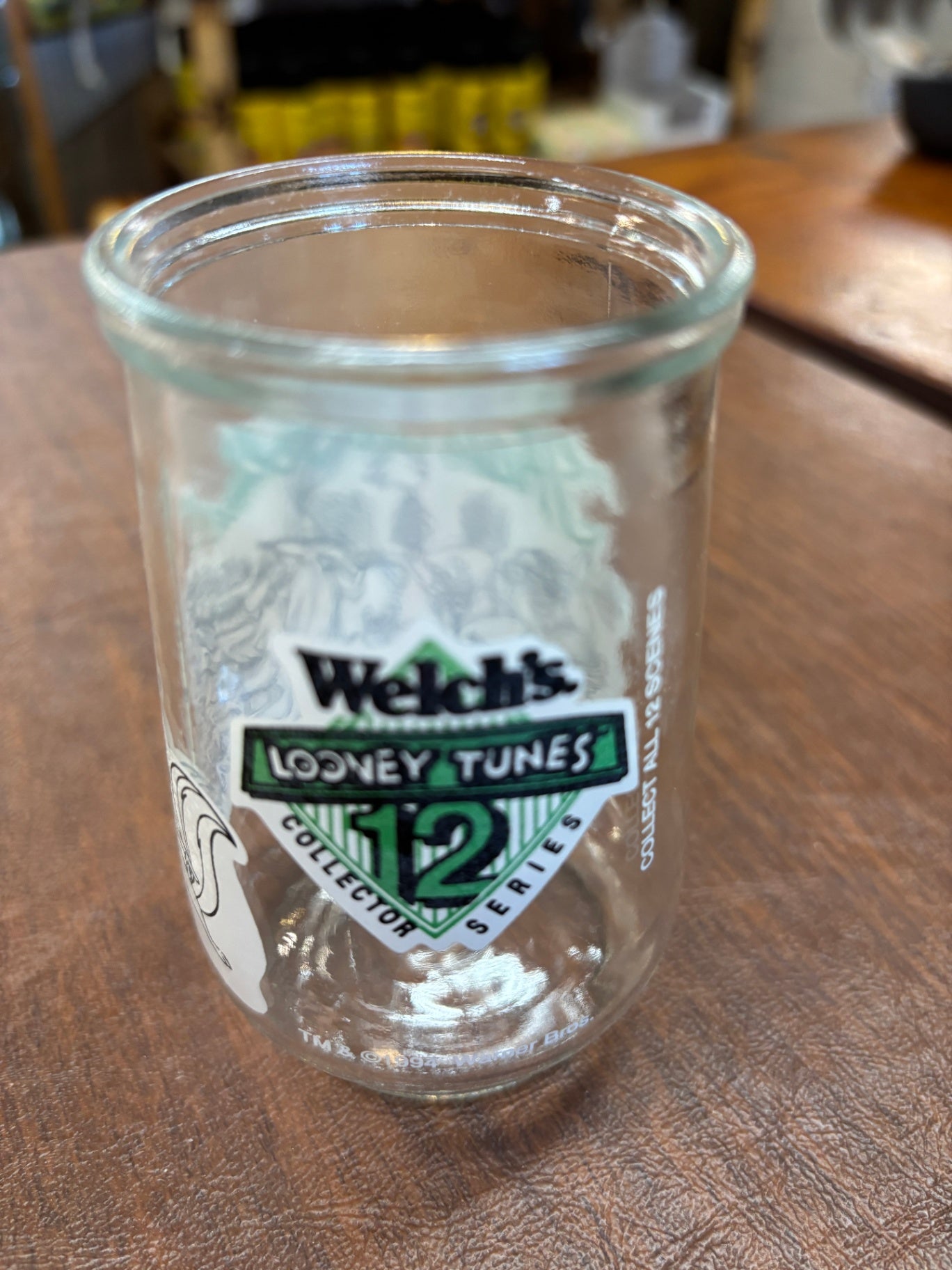 Vintage 1994 Welch's Looney Tunes Collector #12 That's all Folks jelly jar