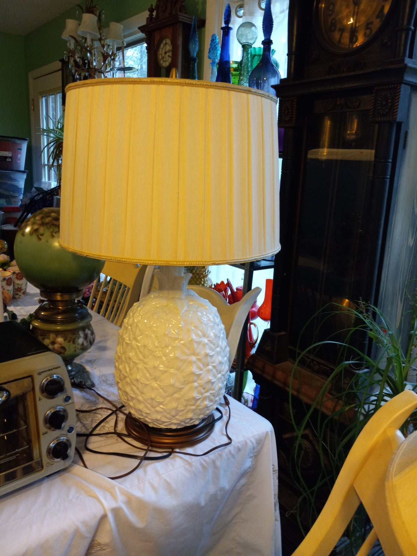 Pineapple ceramic lamp dsc