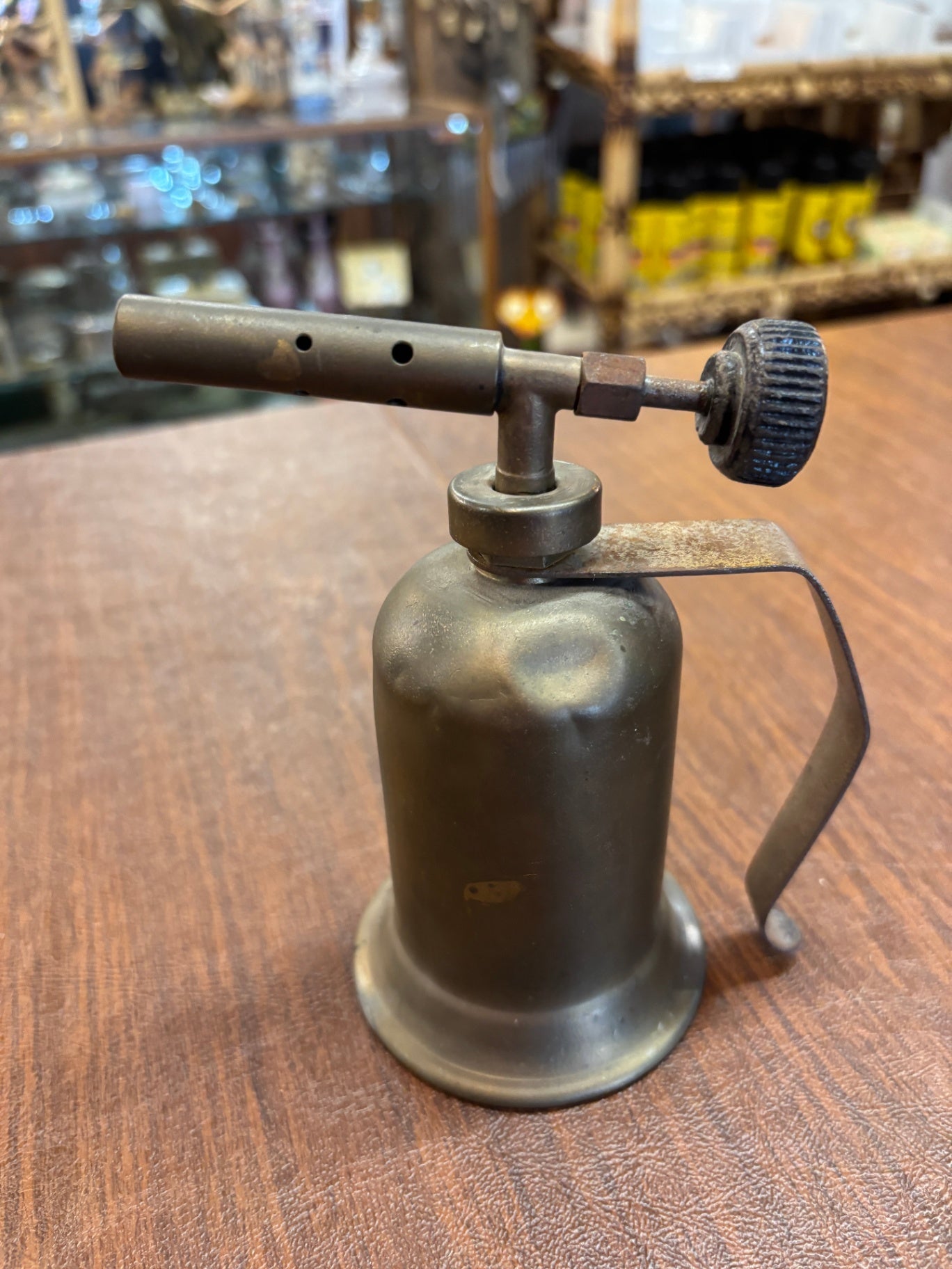 Vintage Brass Gasoline Blow Torch 