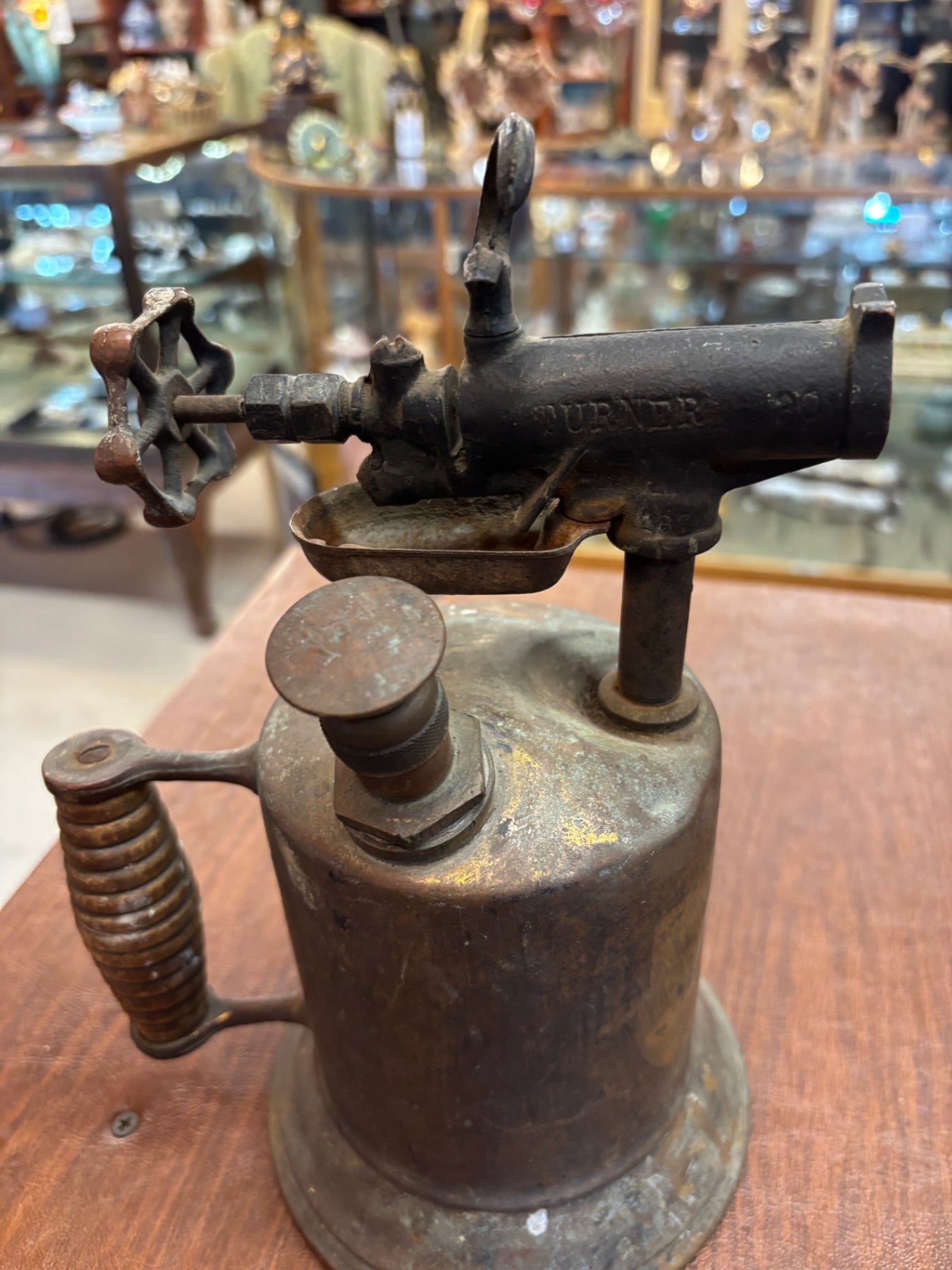 Antique Brass Craftsman Blow Torch Vintage Tool 
