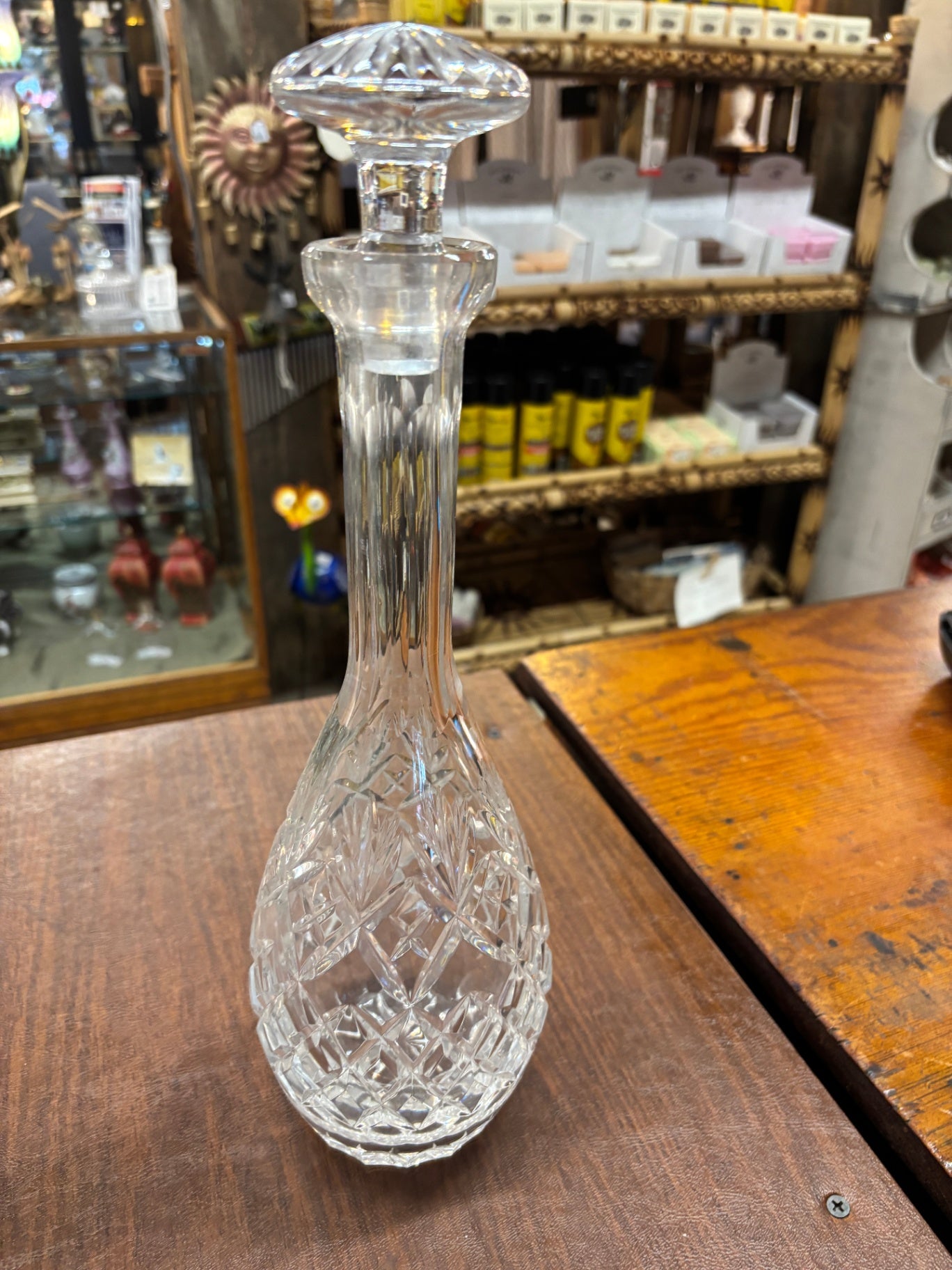 Vintage Cut 24% Lead Crystal Decanter with Stopper