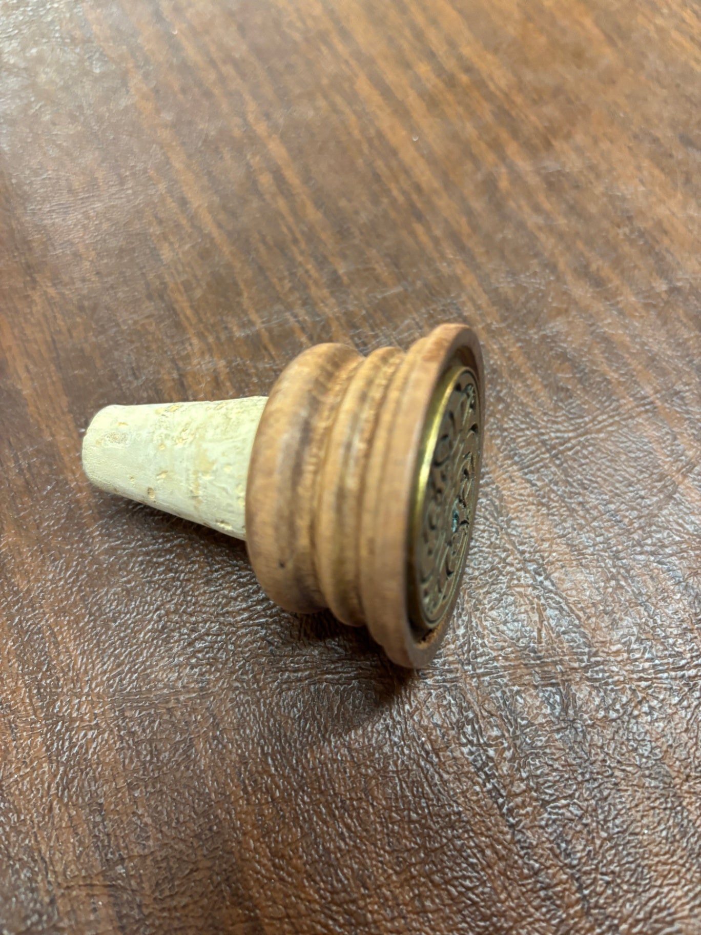 wine Cork Wood Top