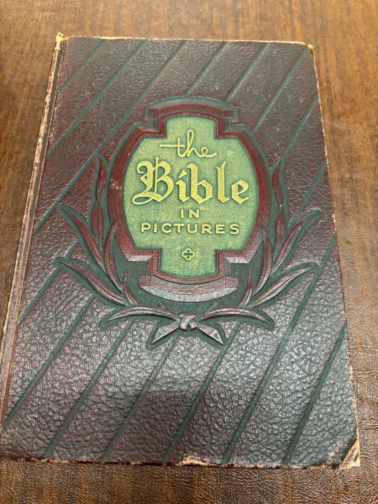 Vintage 1952 Bible Book Titled The Bible in Pictures
