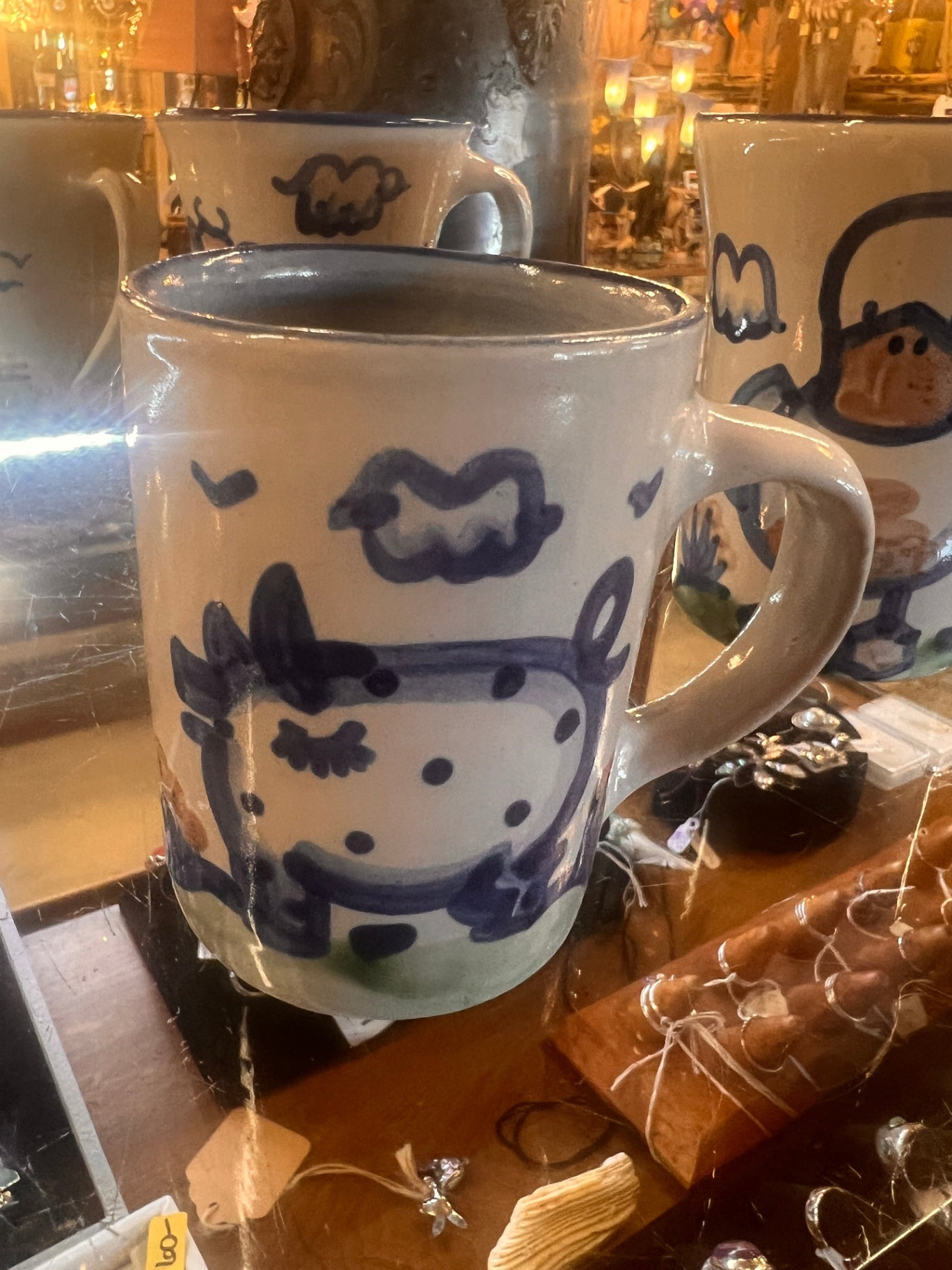 Vtg M.A. Hadley Pottery Pig Coffee Mug