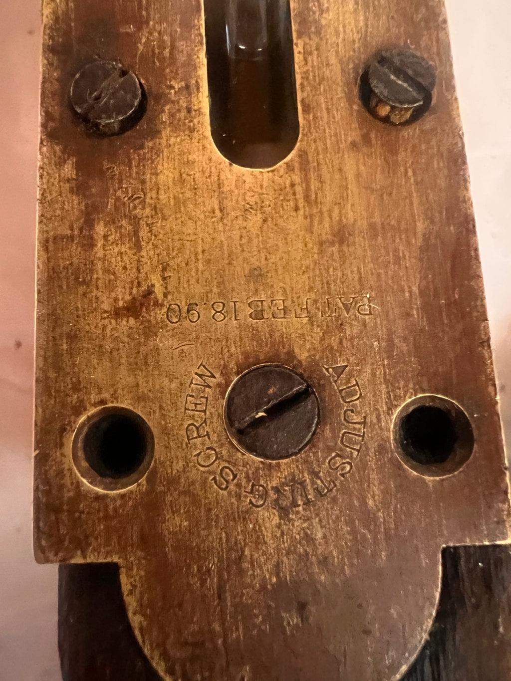 Antique Stanley Rule & Level Co. 24" Wooden Carpenter’s Spirit Level – Brass Ends, New Britain CT Tool