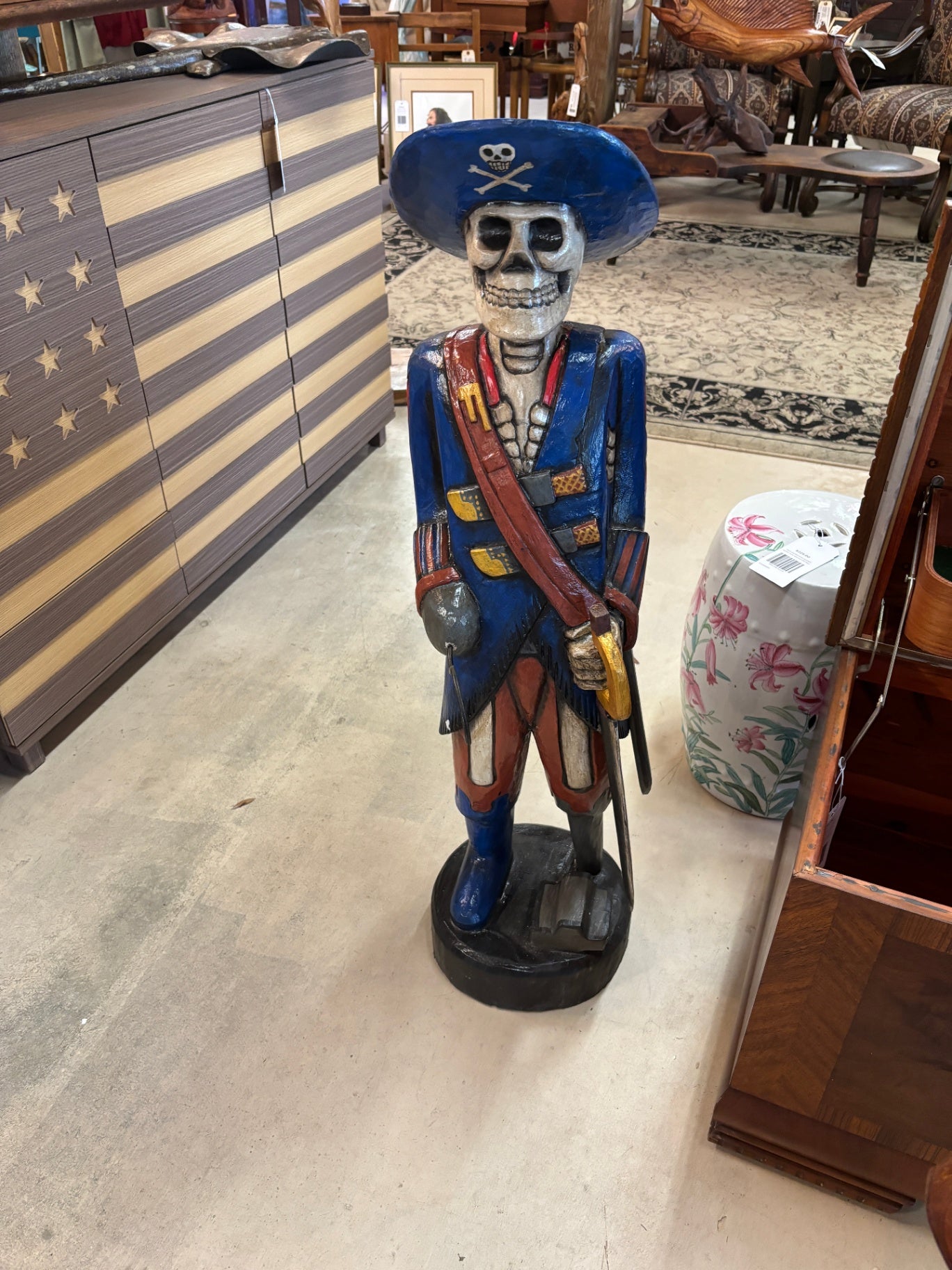 Pirate Skeleton Statue