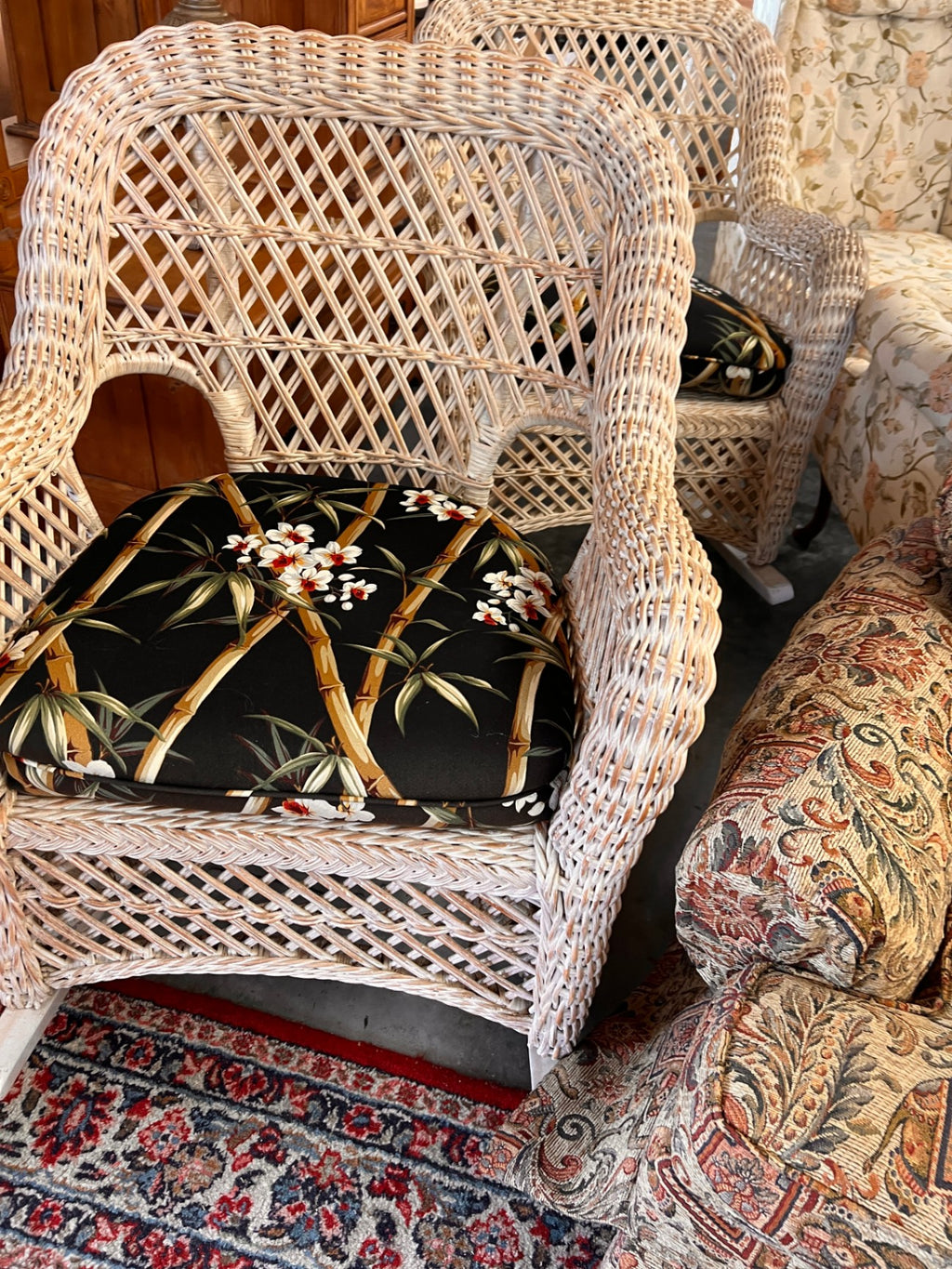 Vintage Wicker Rocking Chair