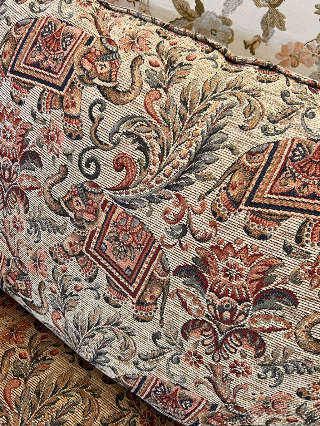 Overstuffed Elephant Pattern Chair