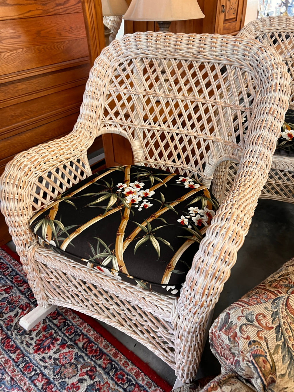 Vintage Wicker Rocking Chair