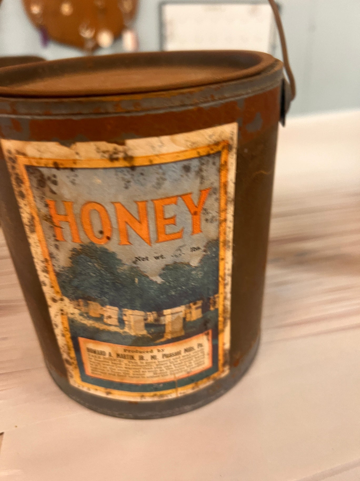 Vintage Honey Tin