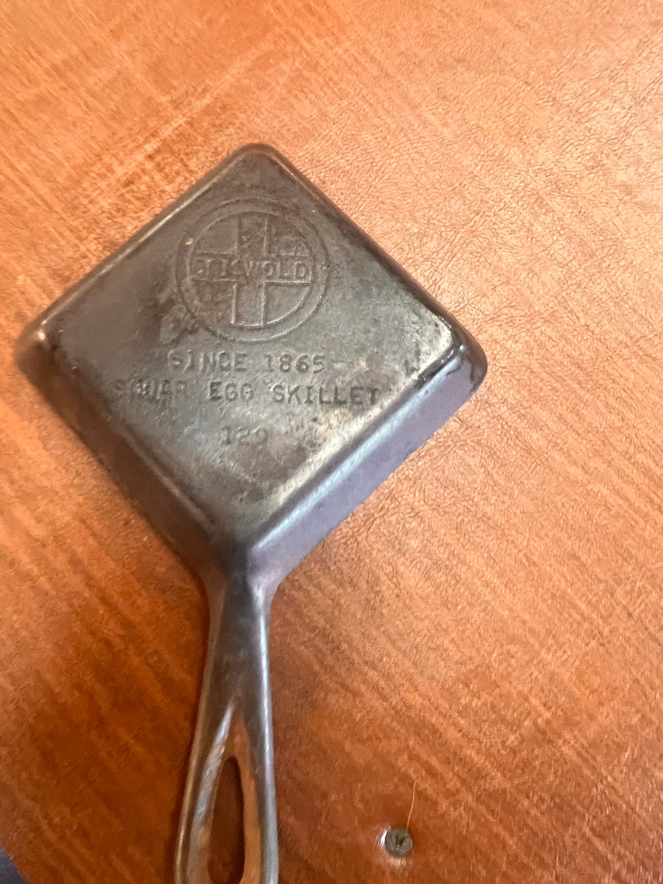 Vintage Griswold No.129 Square Egg Skillet Cast Iron – Erie PA – Single Egg Breakfast Pan