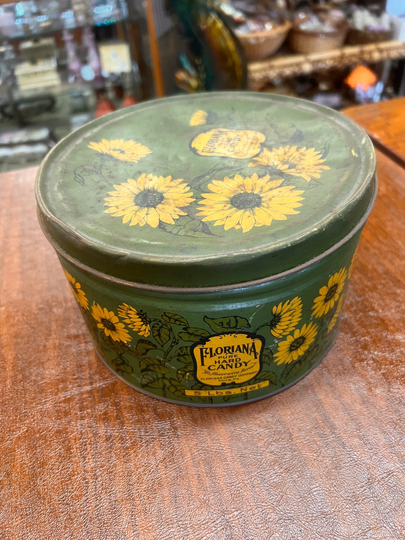 Vintage Floriana Hard Candy Tin