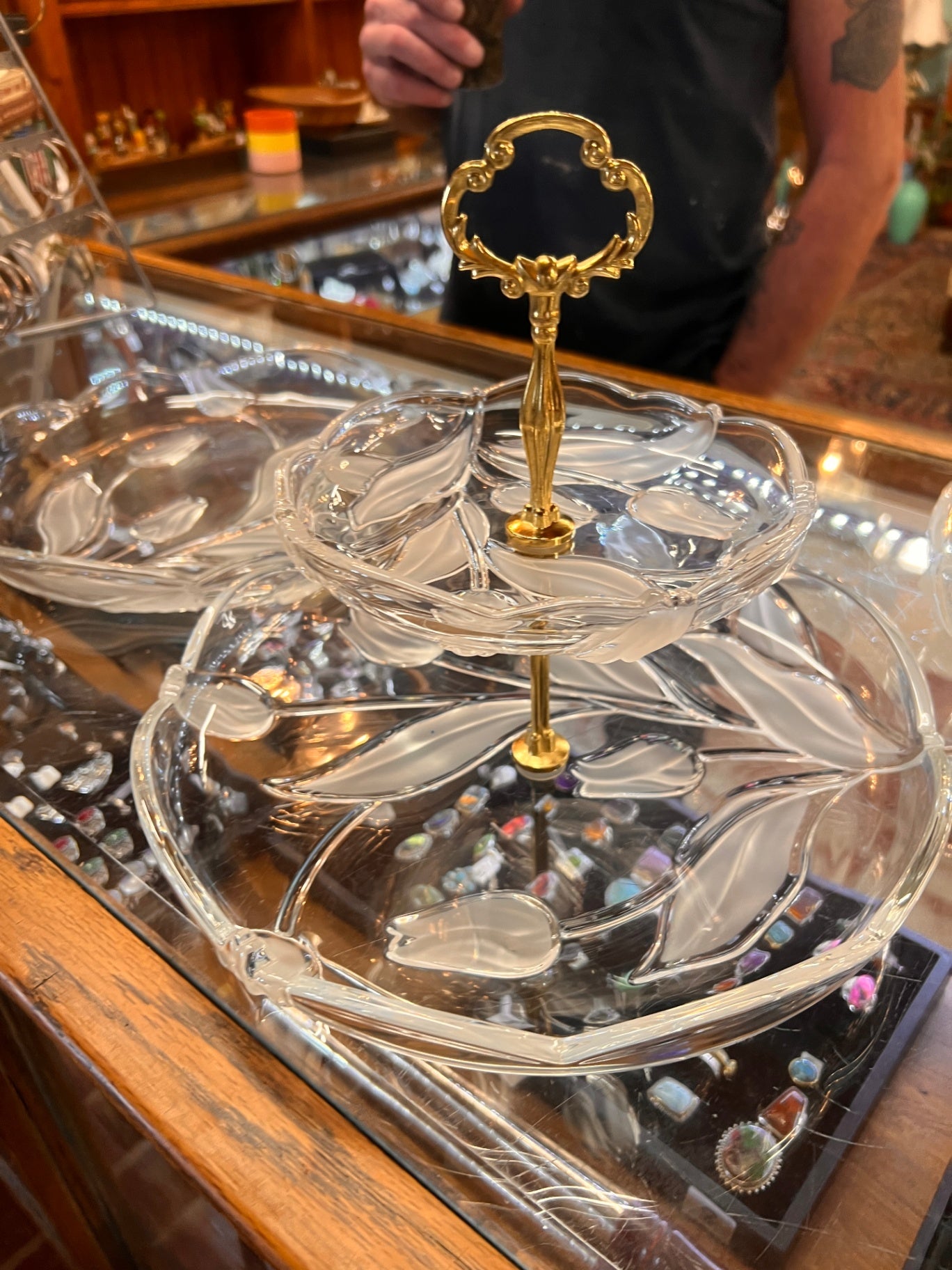 Mikasa "Bianca" 2 Tier Serving Tray 12" Tall