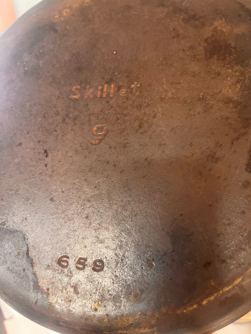 Vintage BSR Red Mountain Cast Iron Skillet No. 9 – Birmingham Stove & Range Fry Pan Pattern 659