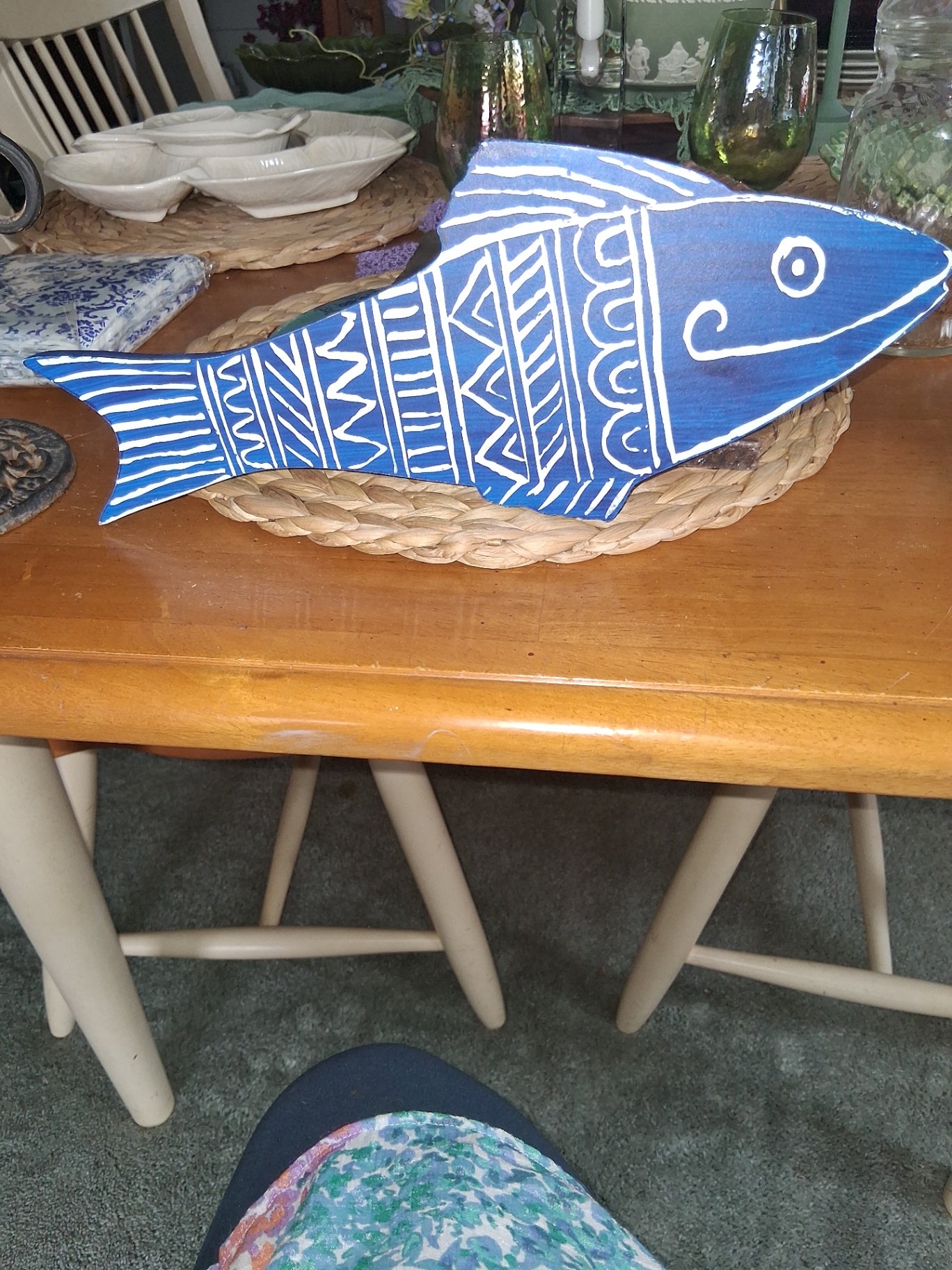 Blue hanging fish dsc
