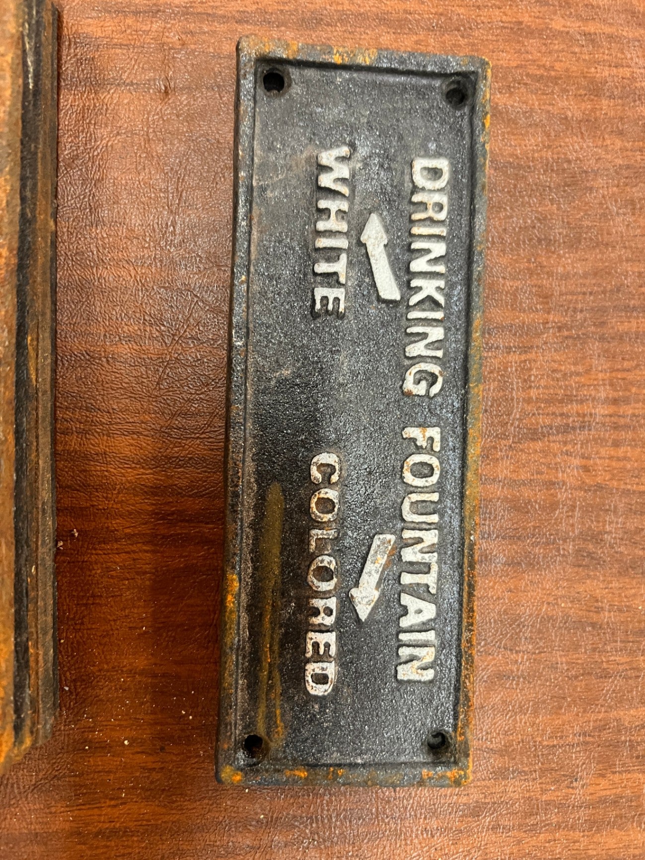 Drinking Fountain Cast Iron Sign