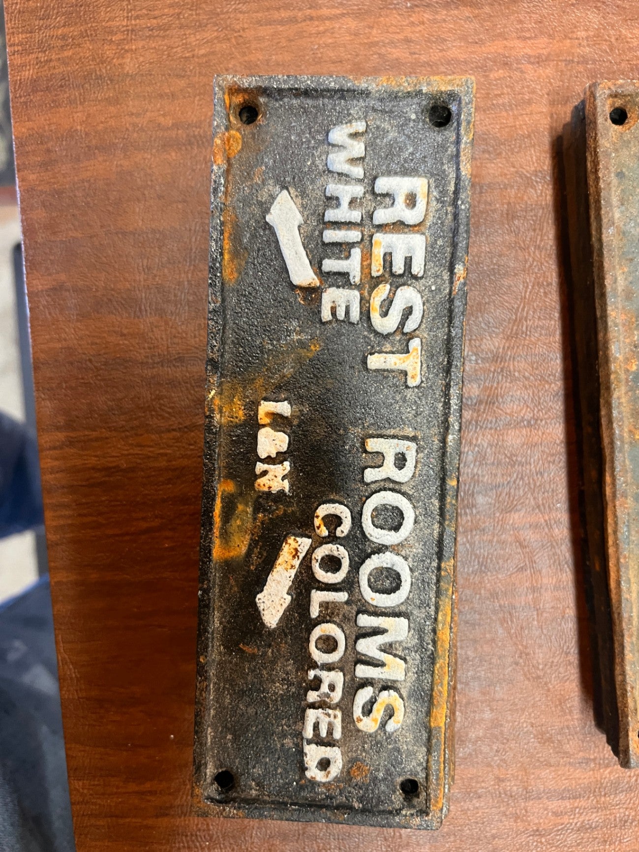 Rest Room Cast Iron Sign