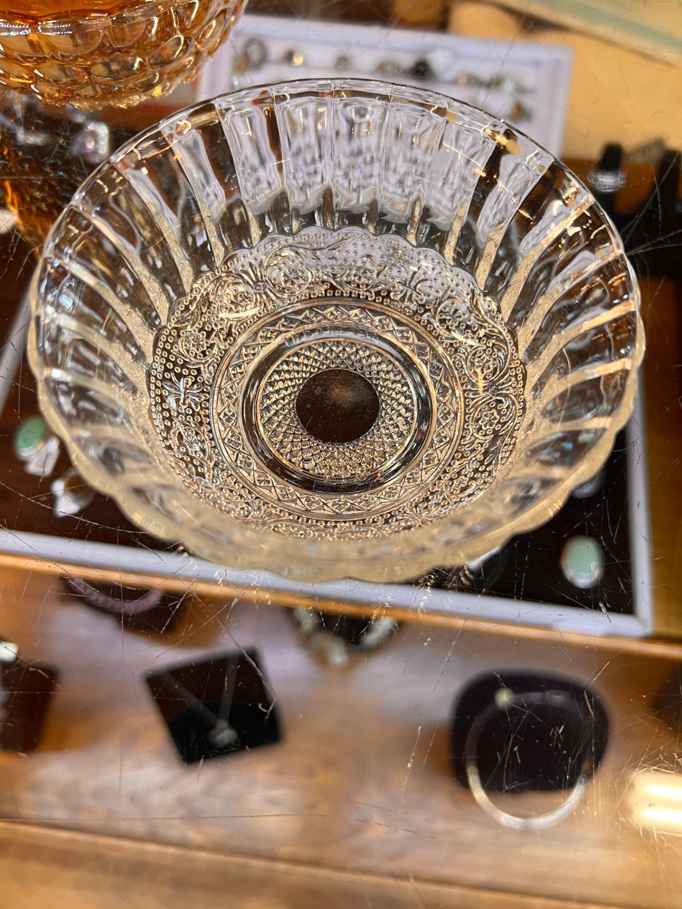 Vintage Glass Bowl Small Size Candy/Nut Dish