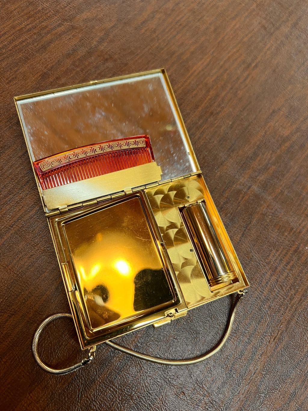 1940s Rhinestone Double Compact Purse
