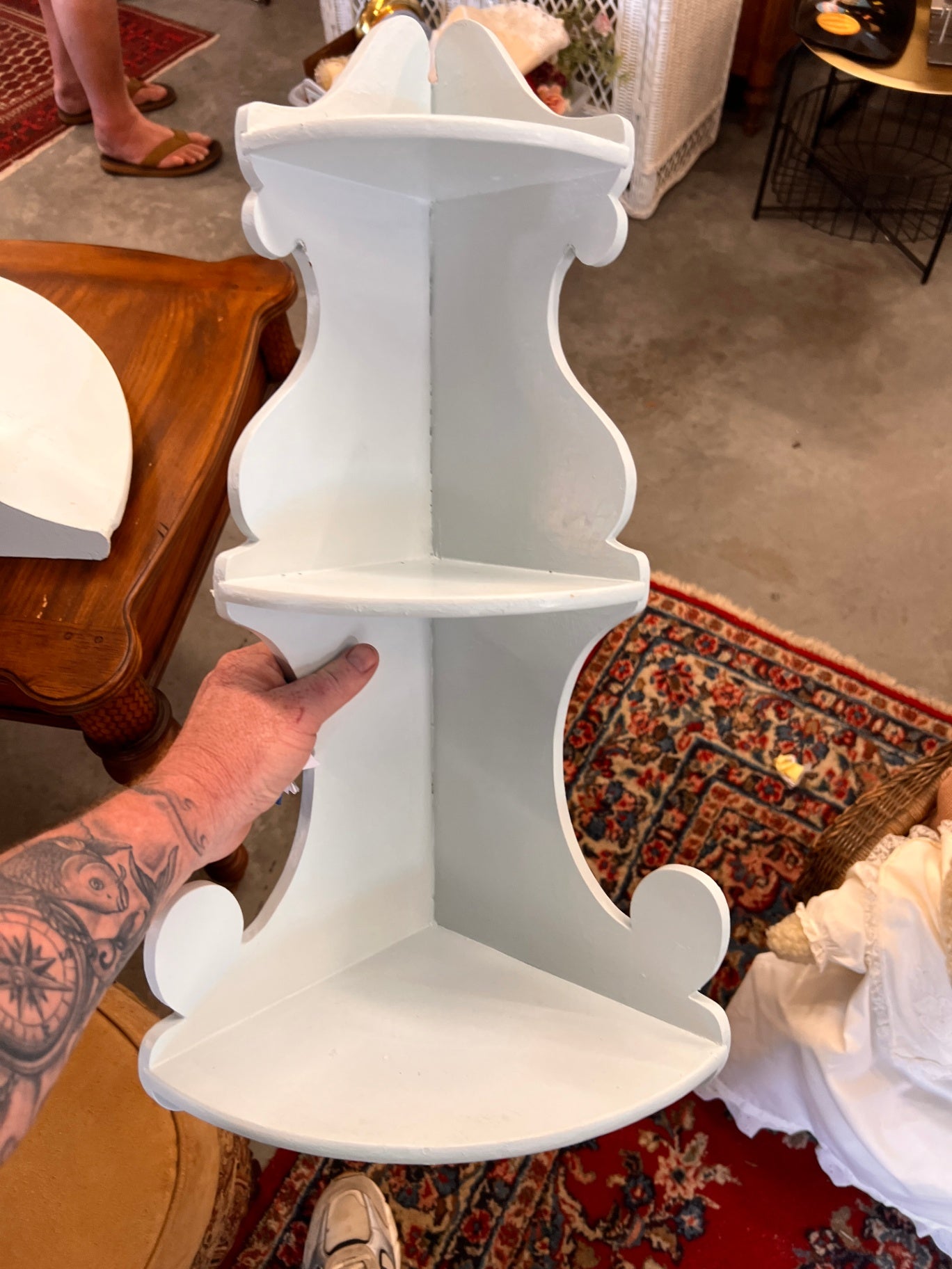 Small Three Tier COrner Shelf