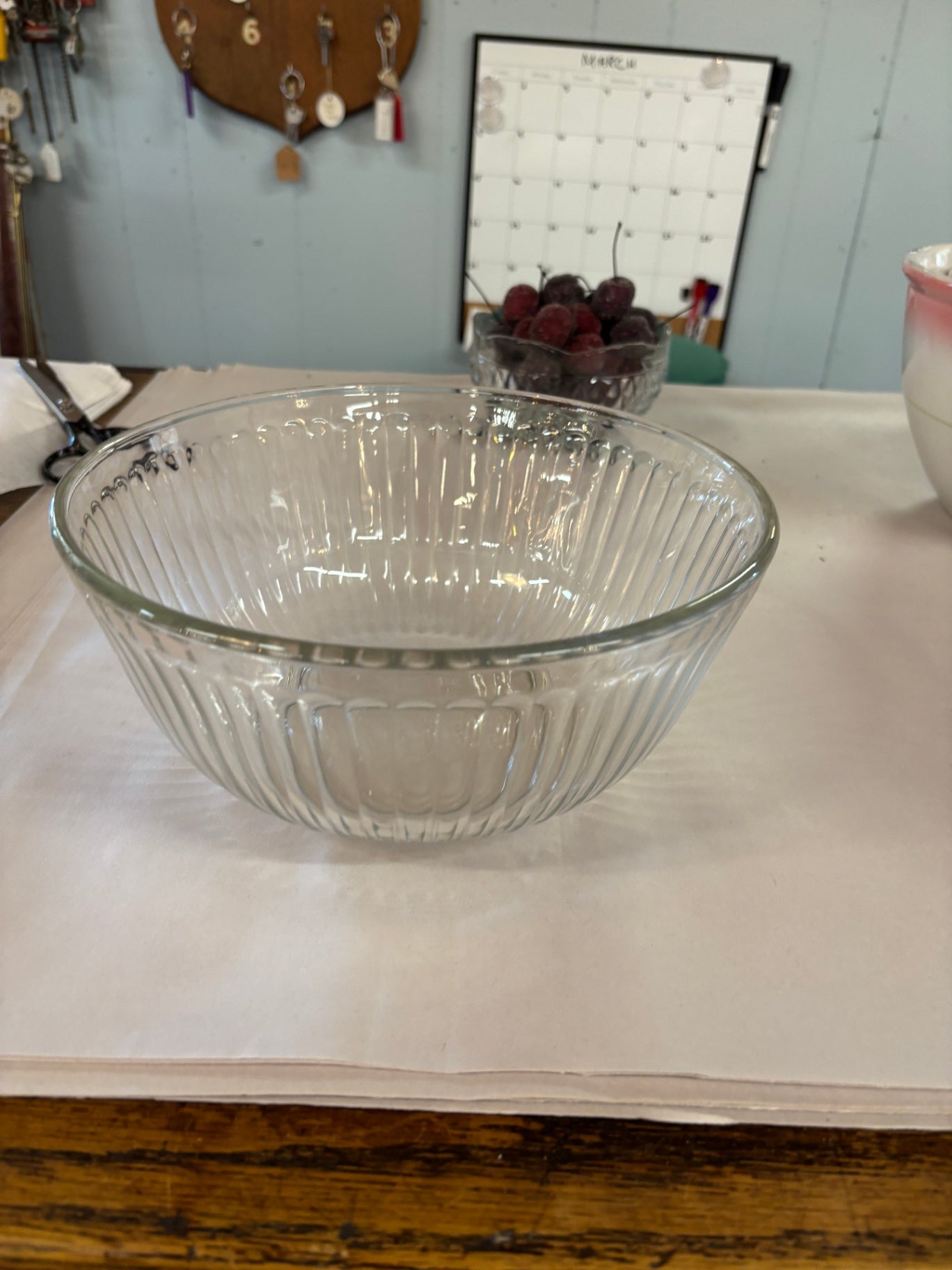 Vintage PYREX Clear Ribbed Nesting Mixing Bowl
