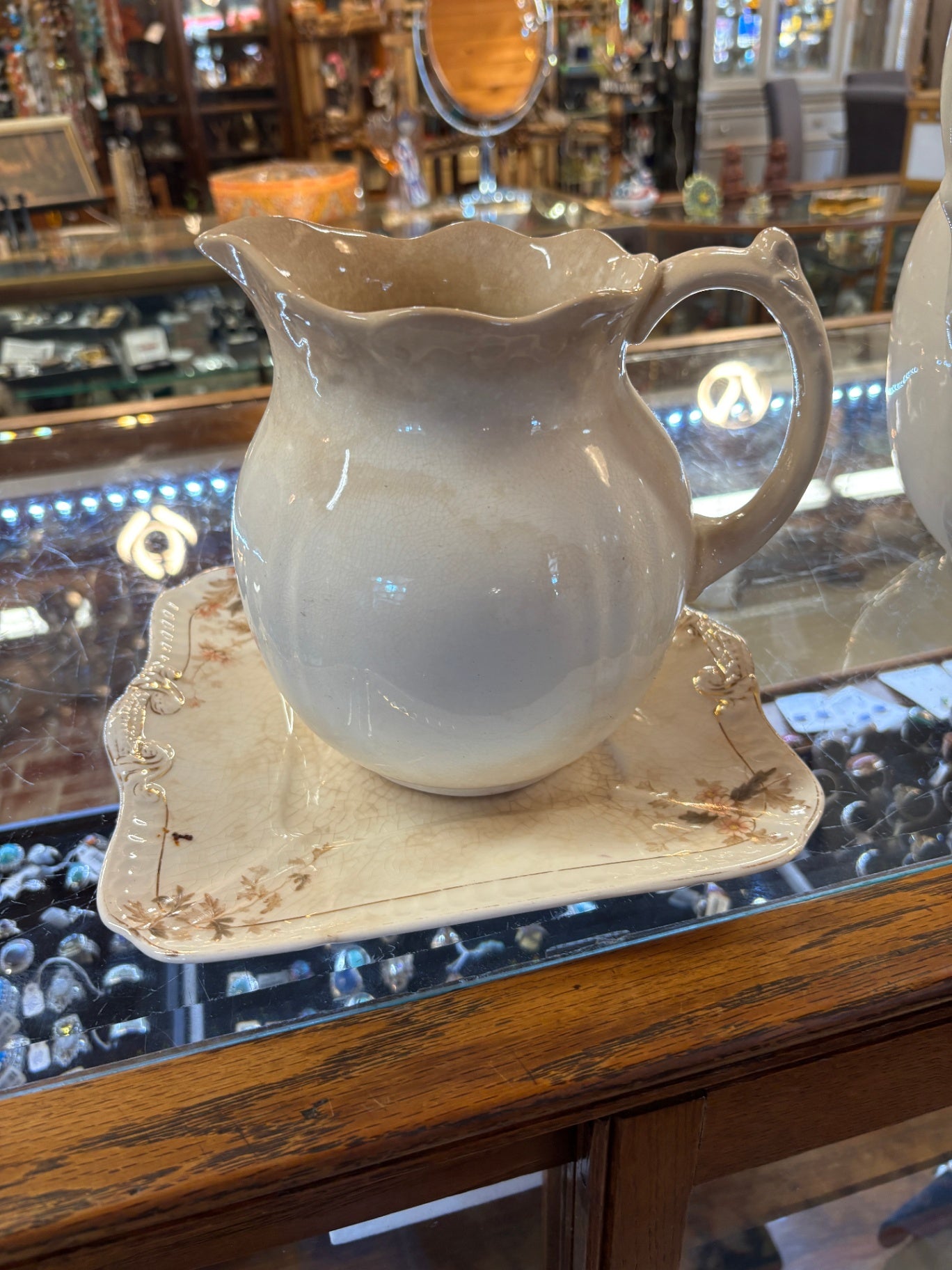 John Maddock & Sons Pitcher and Plate