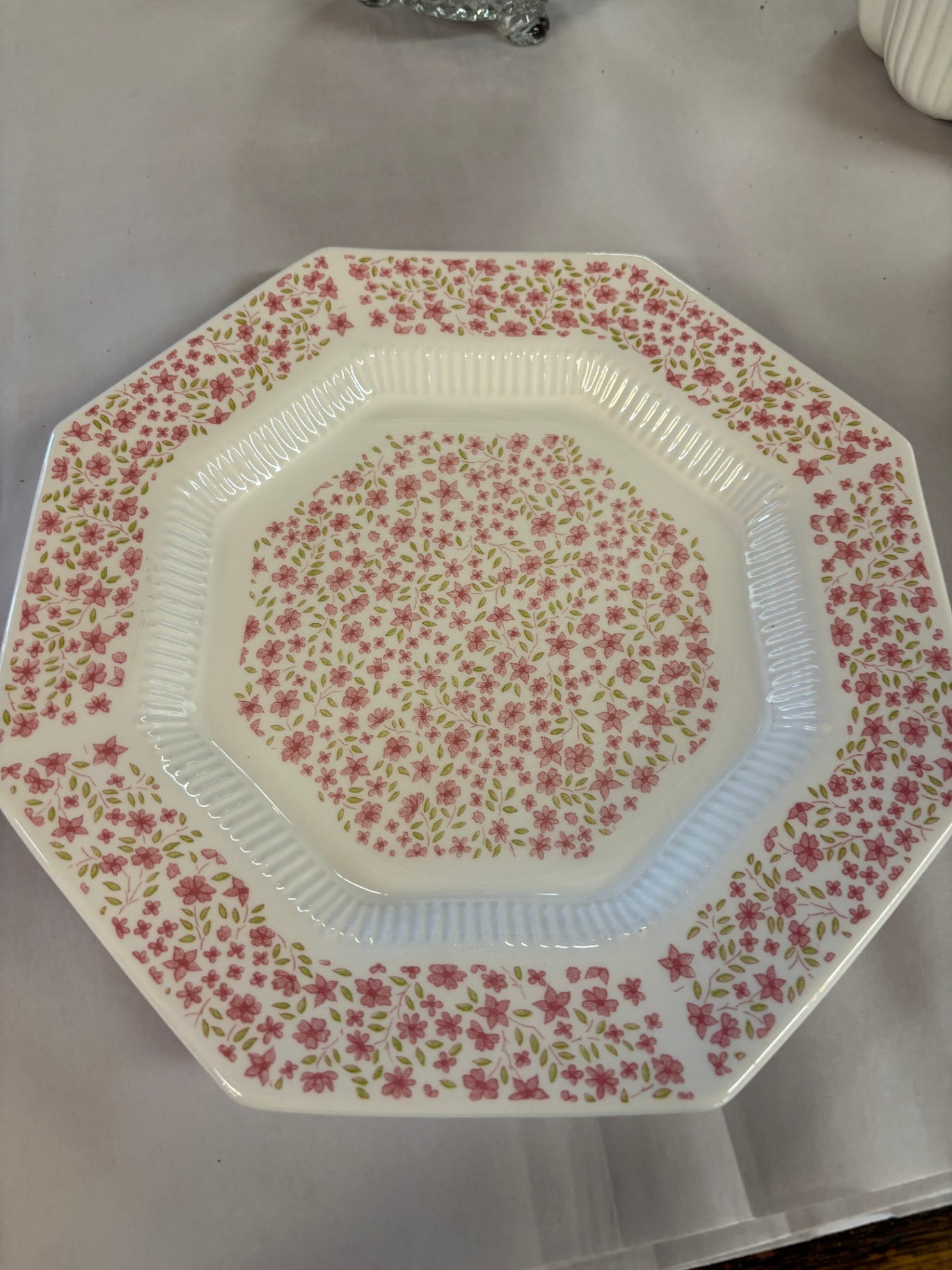  vintage pink stoneware mixing bowl