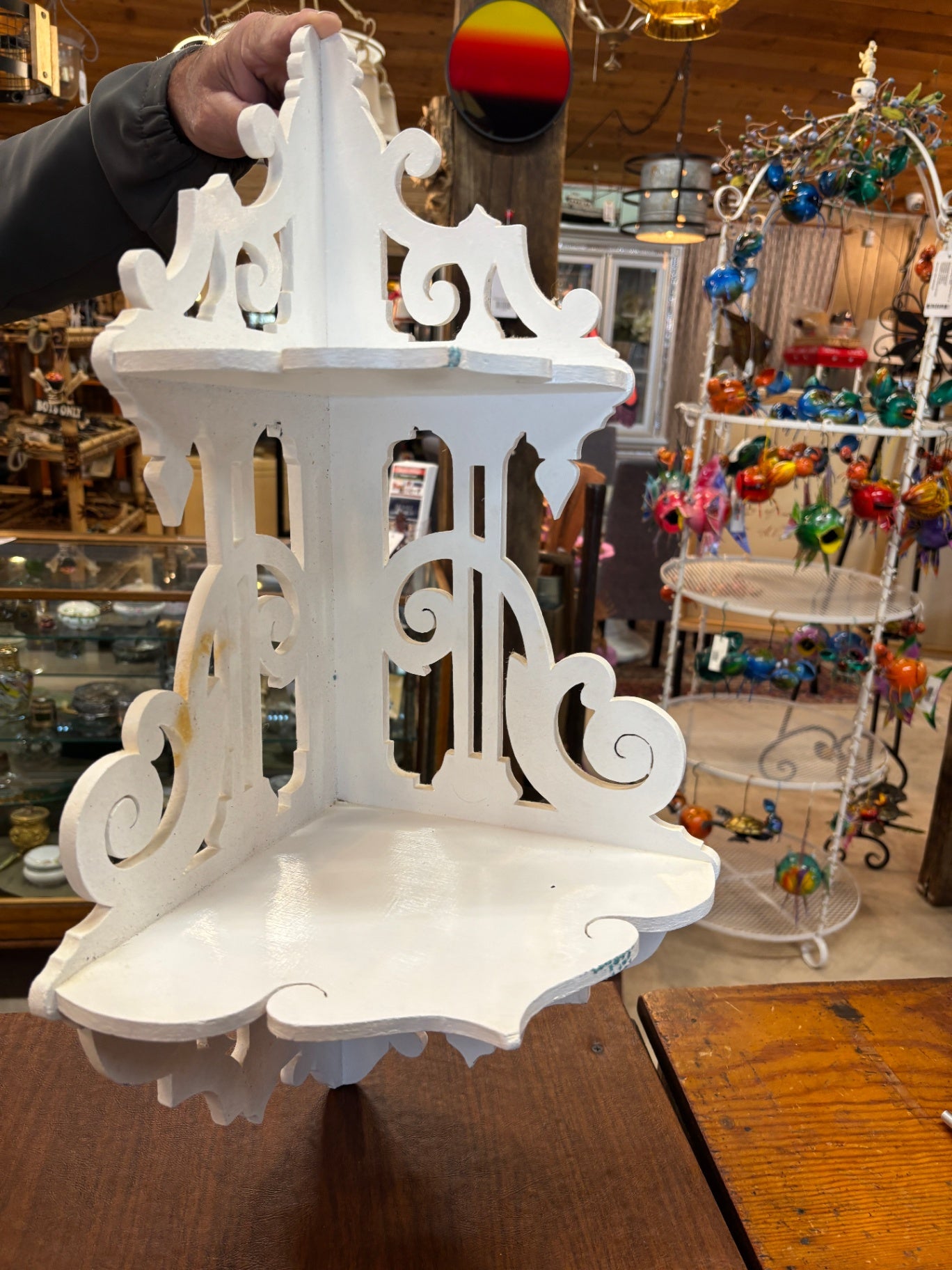 2 Tier Corner Shelf