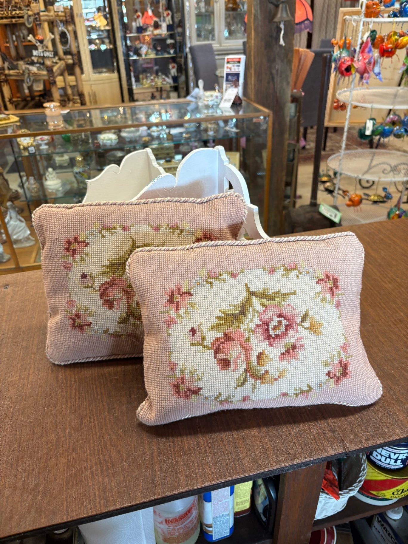 Pair of Embroidery Pillows