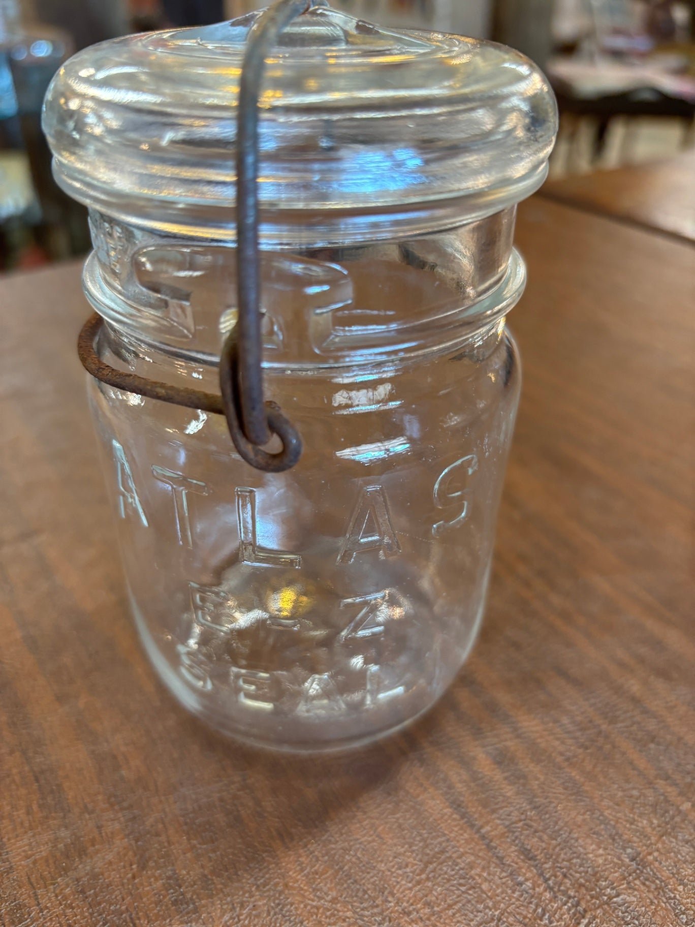  Atlas E-Z Seal glass canning jar